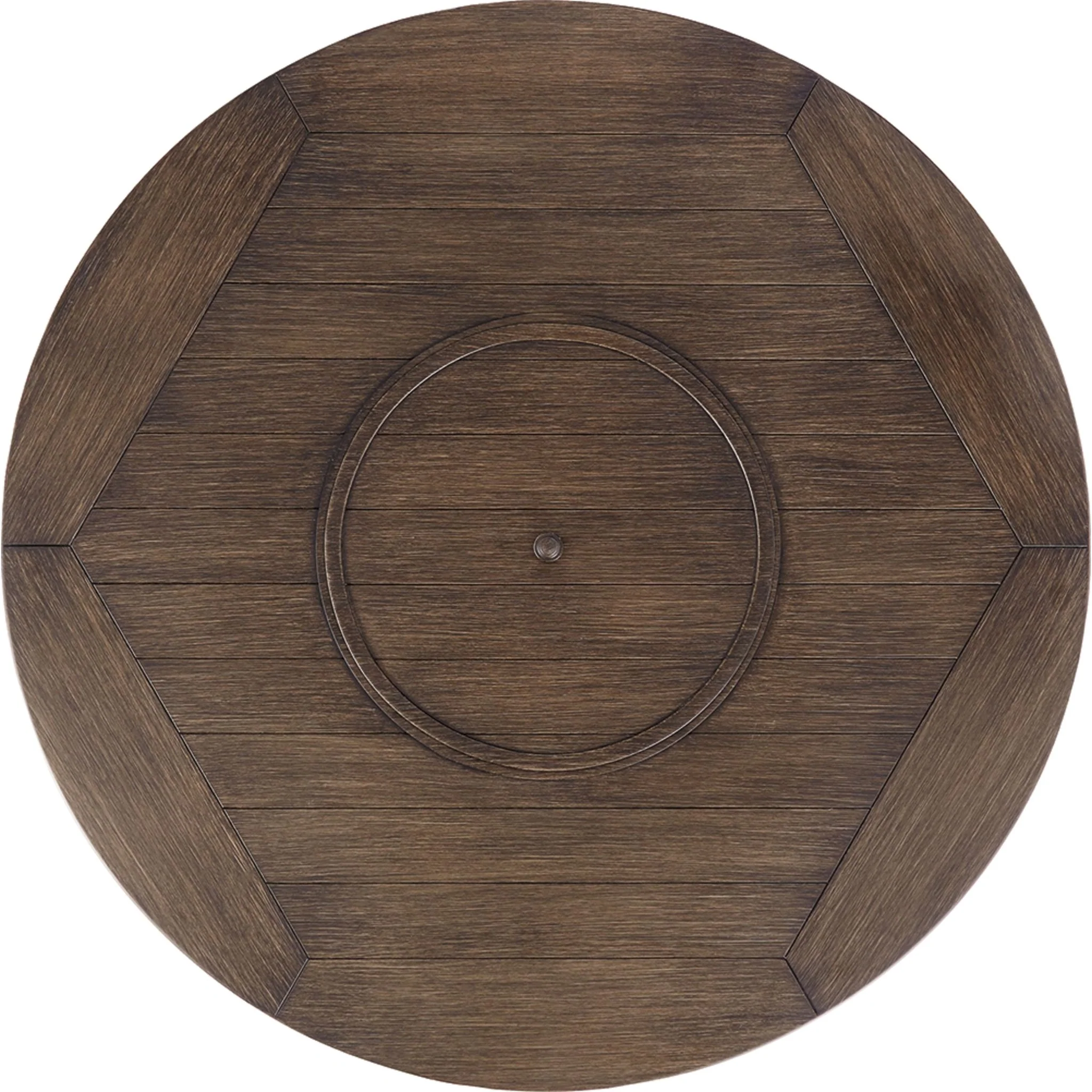 Paradise Trail Outdoor Fire Pit Table - Medium Brown - Image 7