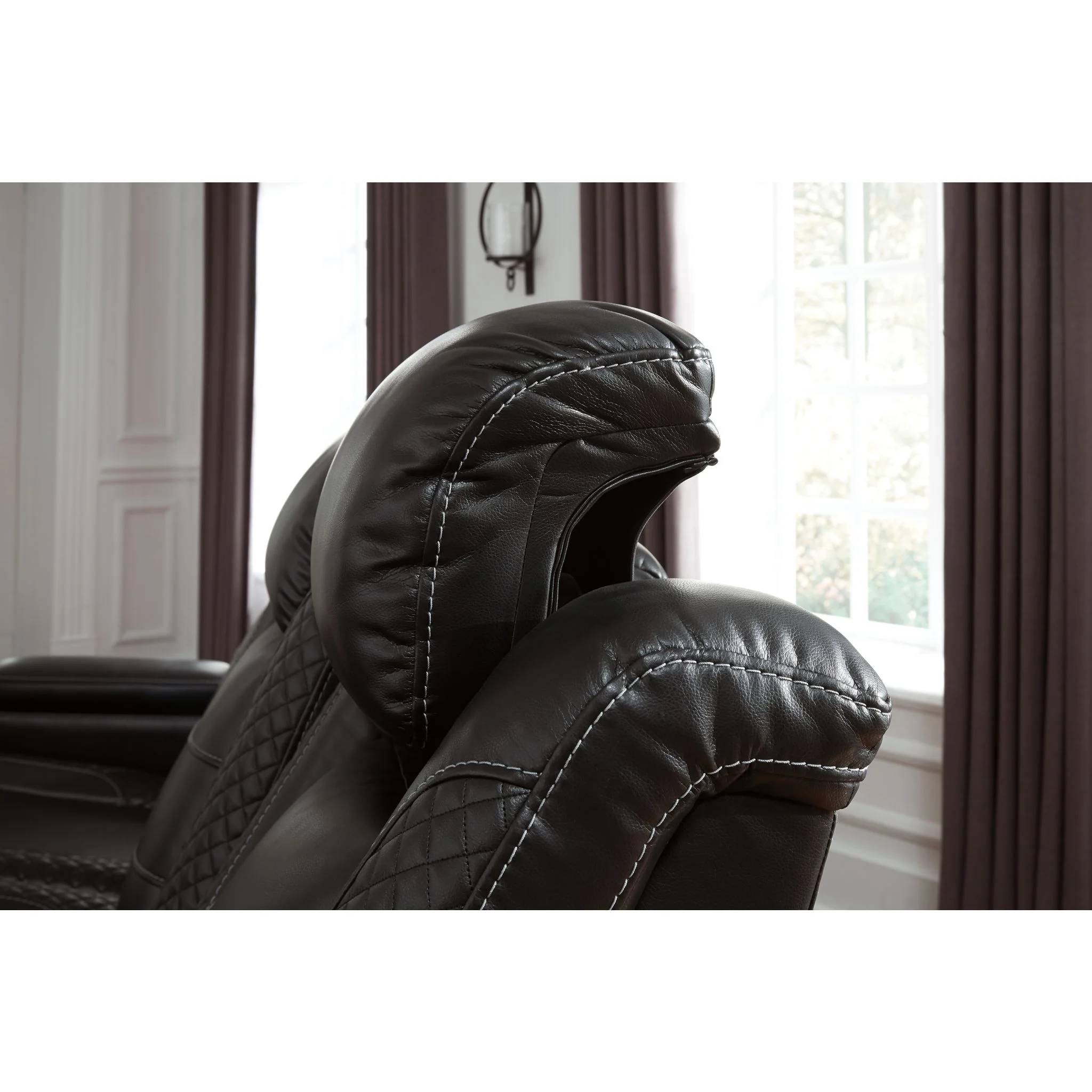 Party Time Power Reclining Loveseat - Midnight - Image 10