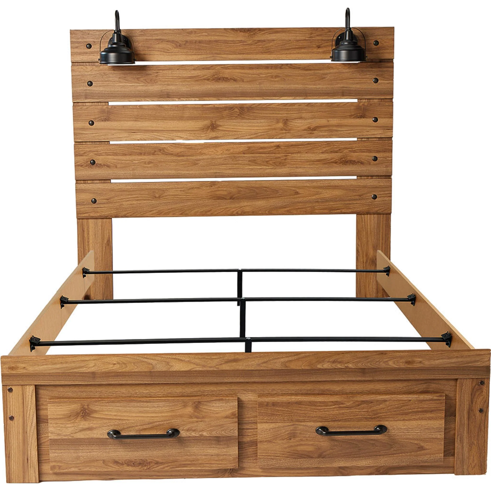 Pasklyn King Storage Bed - Brown - Image 2