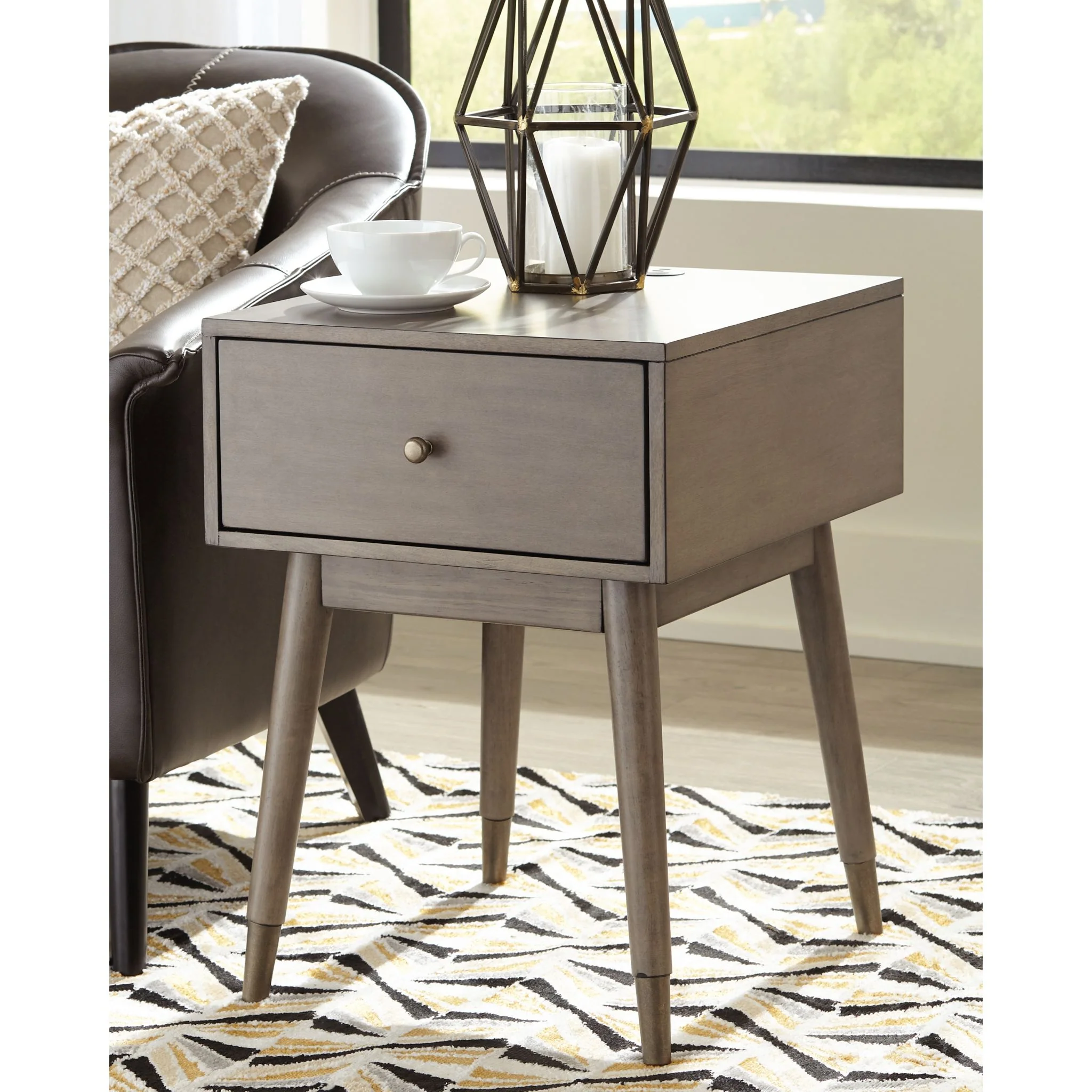 Paulrich Accent Table - Antique Gray - Image 2