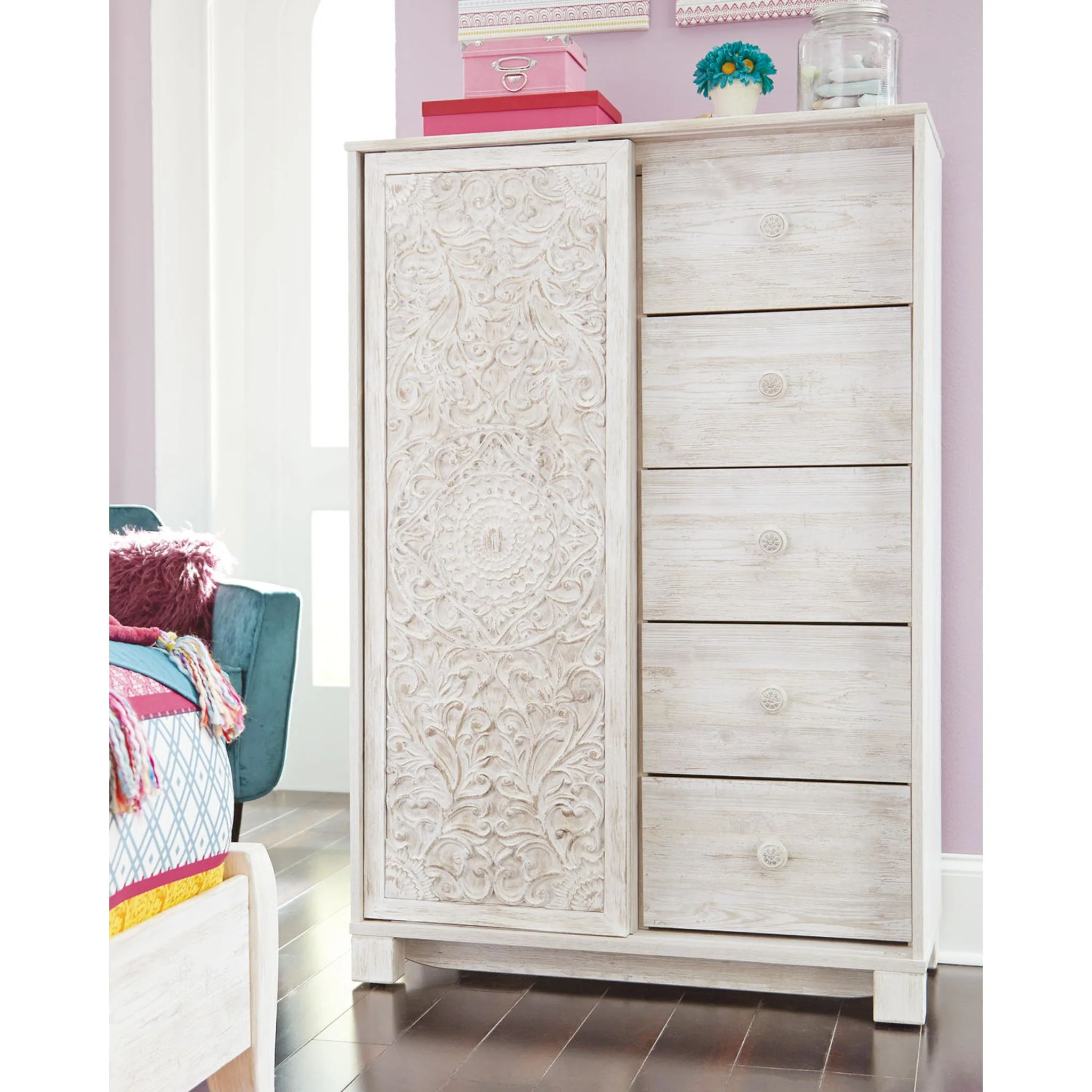 Paxberry Chest - White Wash - Image 12