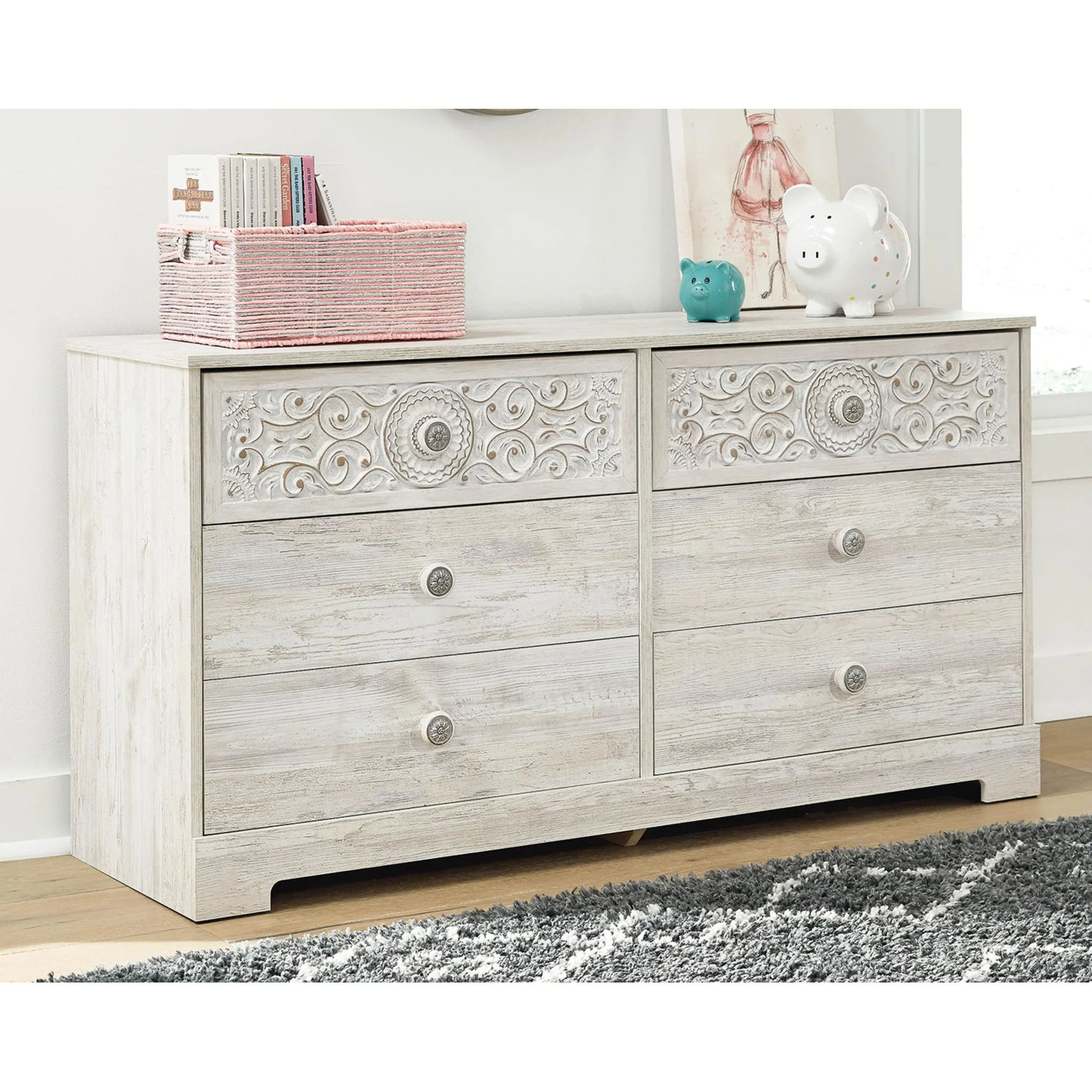 Paxberry Dresser - Whitewash - Image 2
