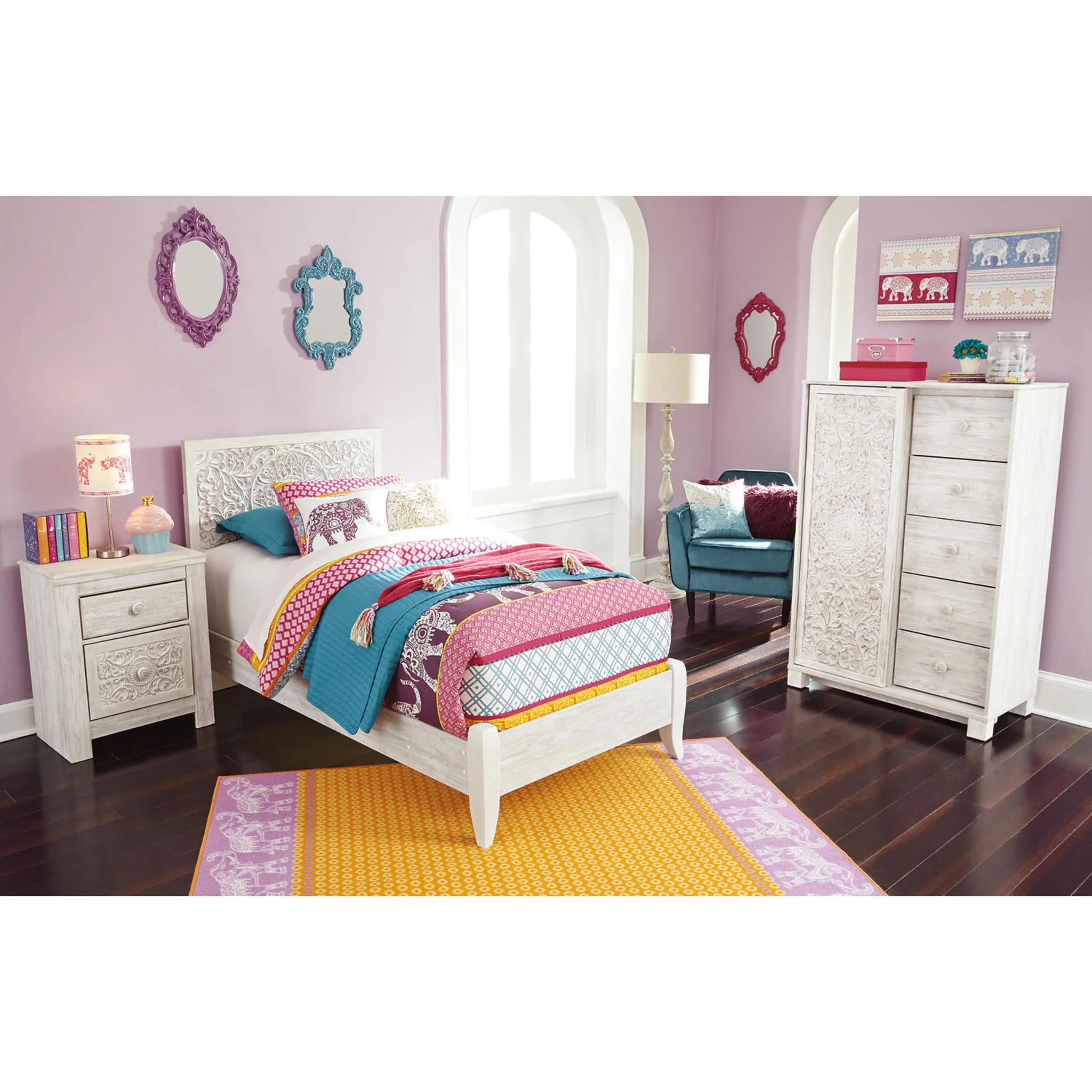 Paxberry Nightstand - White Wash - Image 12