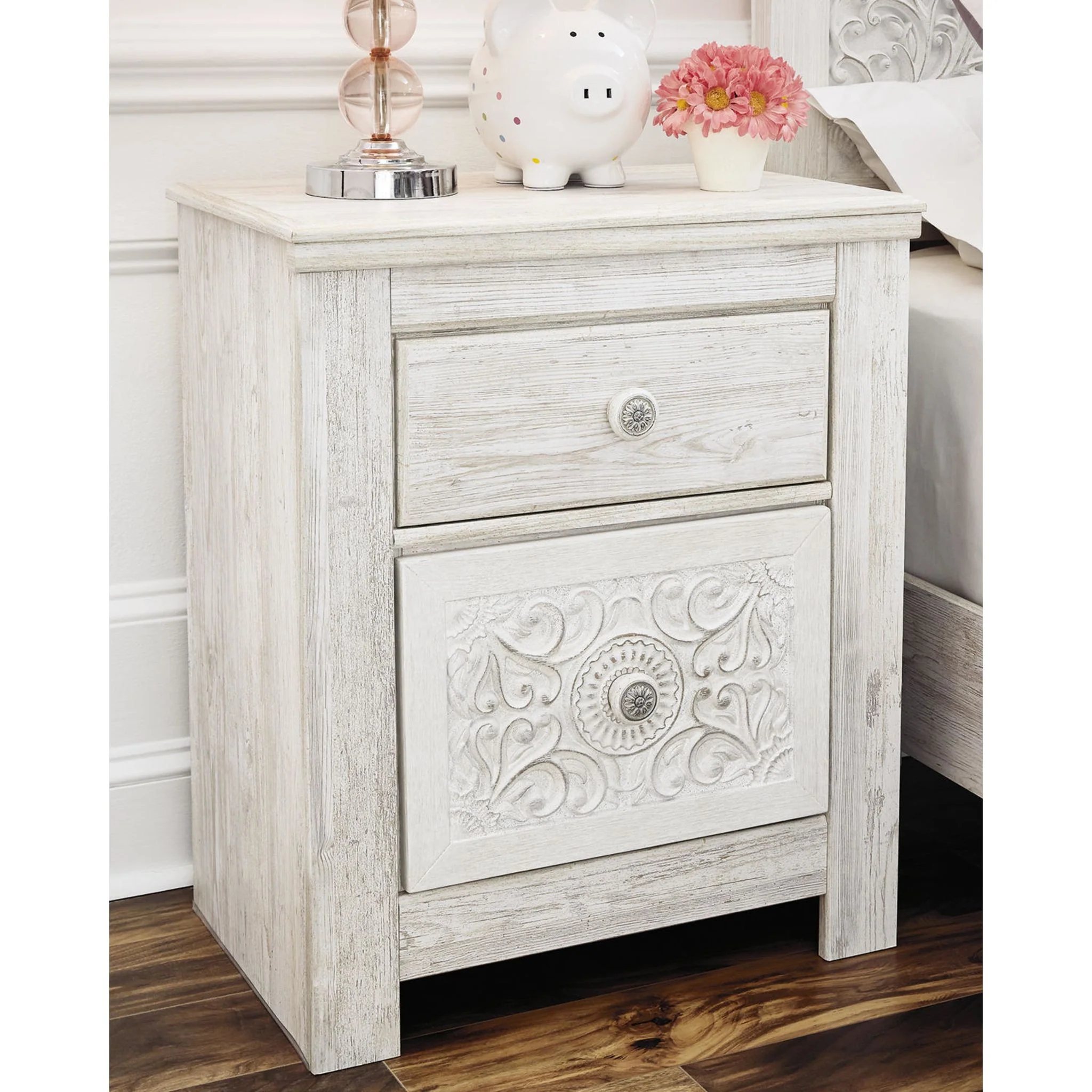Paxberry Nightstand - White Wash - Image 13