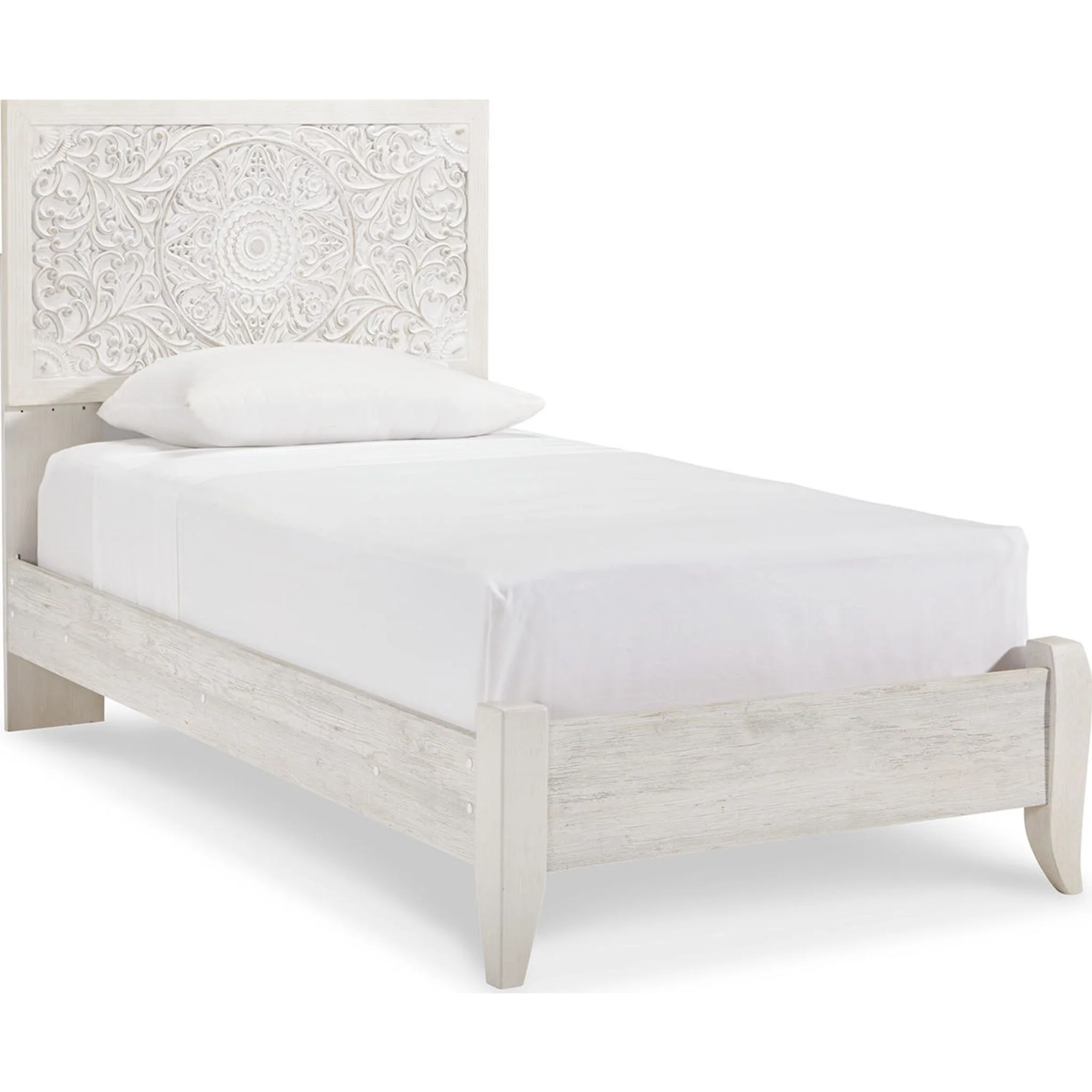 Paxberry Twin Bed - Whitewash - Image 11