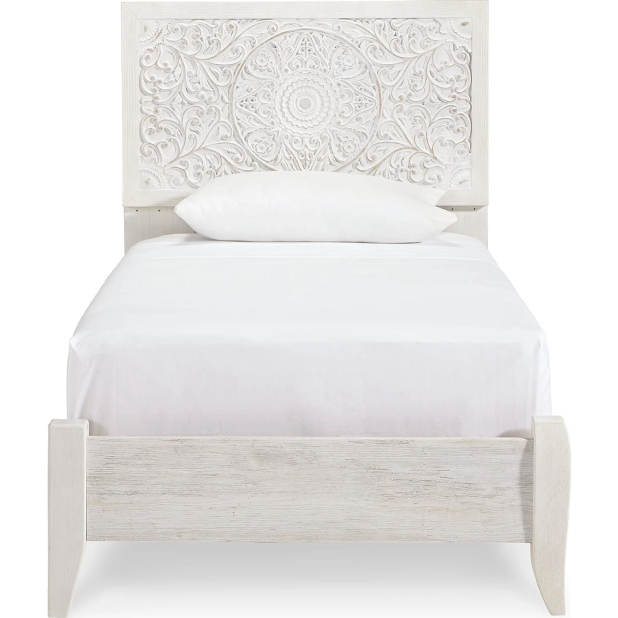 Paxberry Twin Bed - Whitewash - Image 12