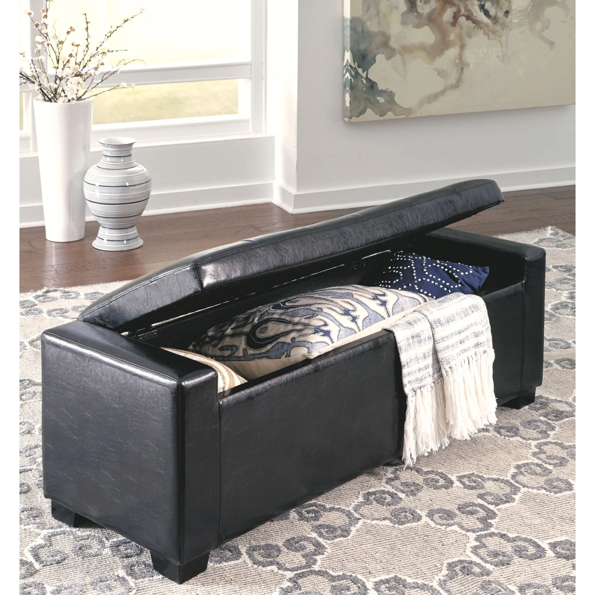 Pele Storage Bench - Black - Image 3