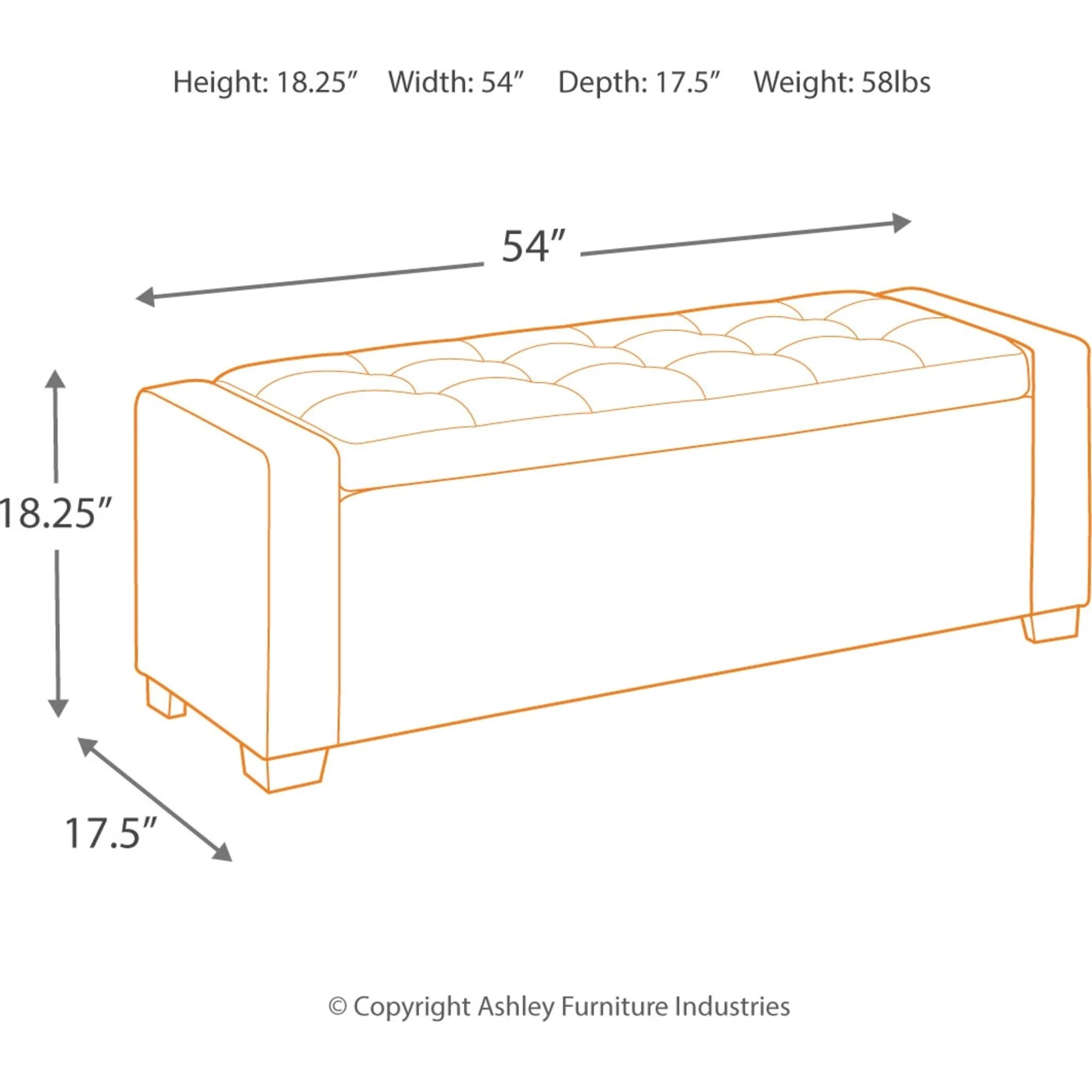Pele Storage Bench - Black - Image 4
