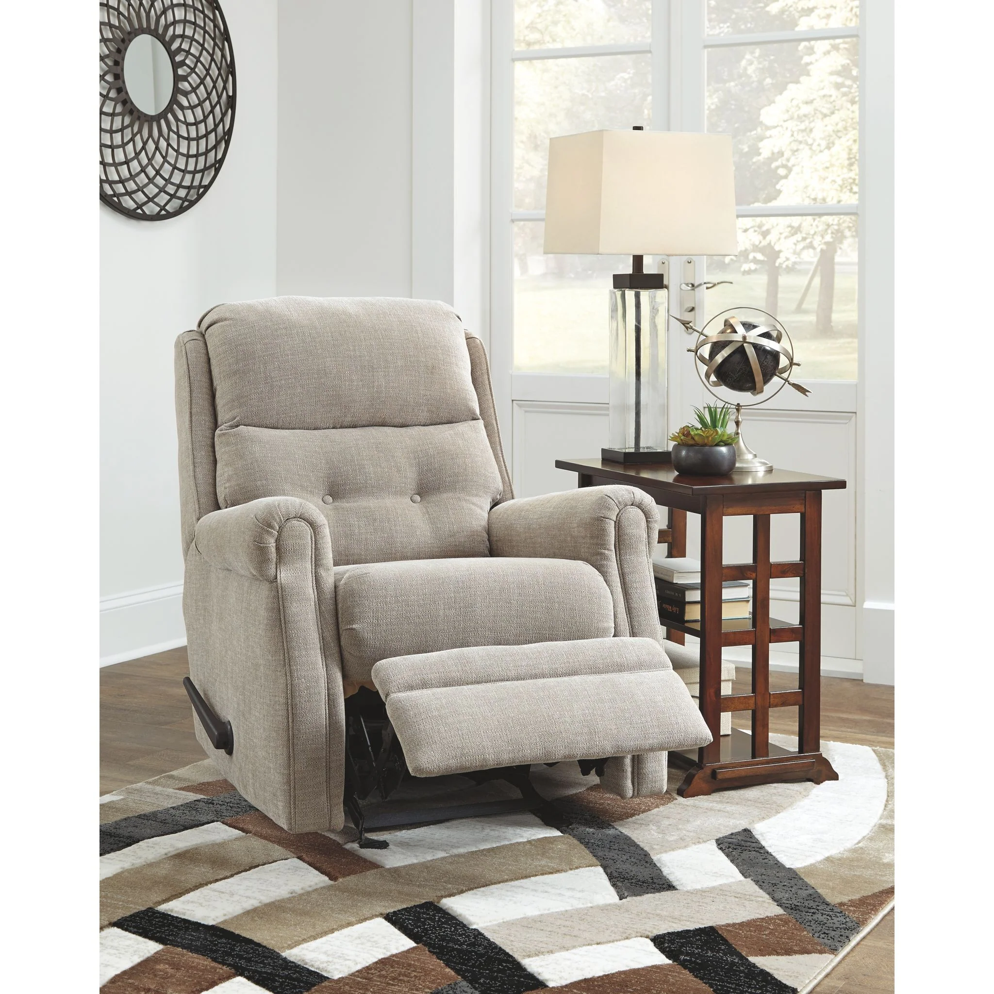 Penzberg Glider Recliner - Stone - Image 2