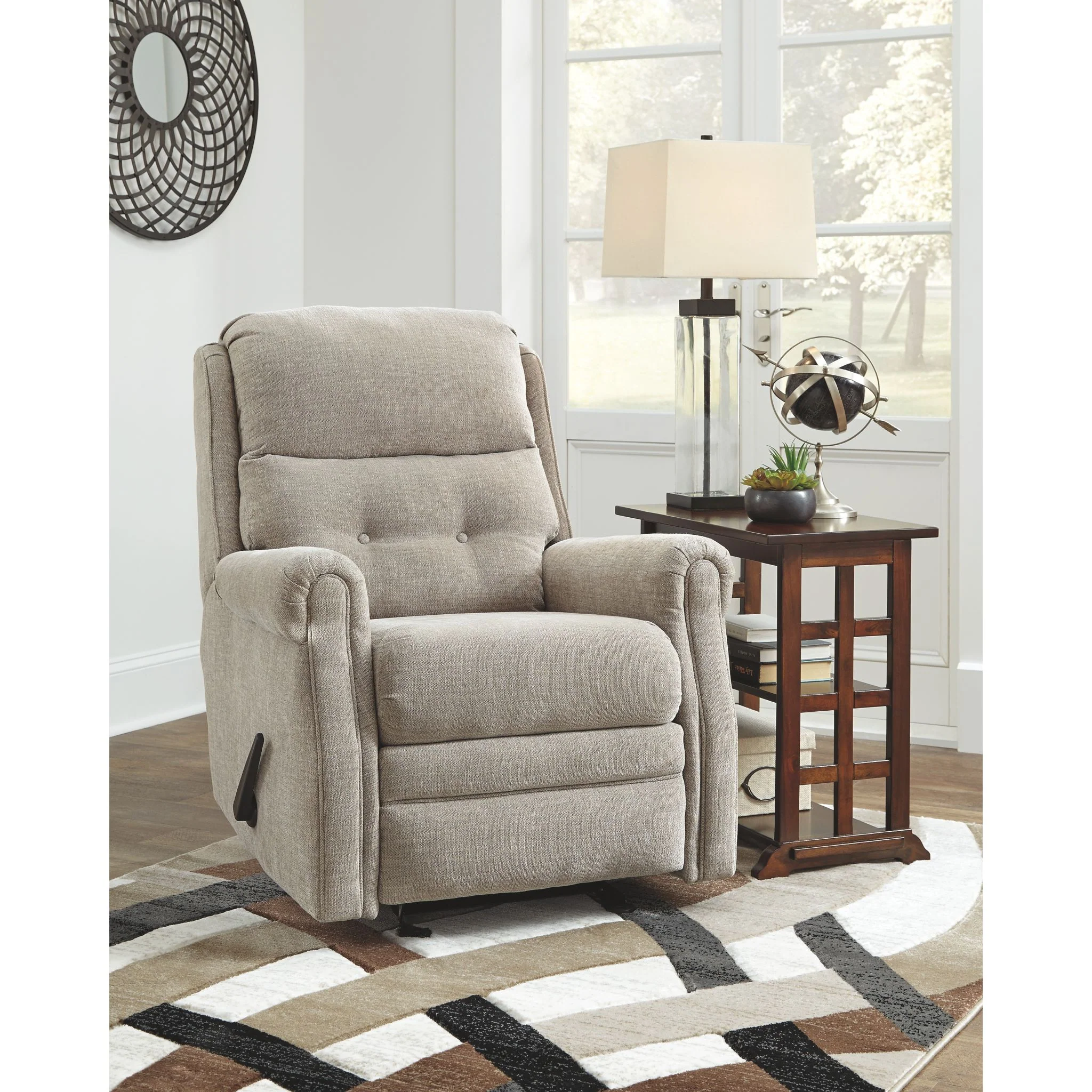 Penzberg Glider Recliner - Stone - Image 3