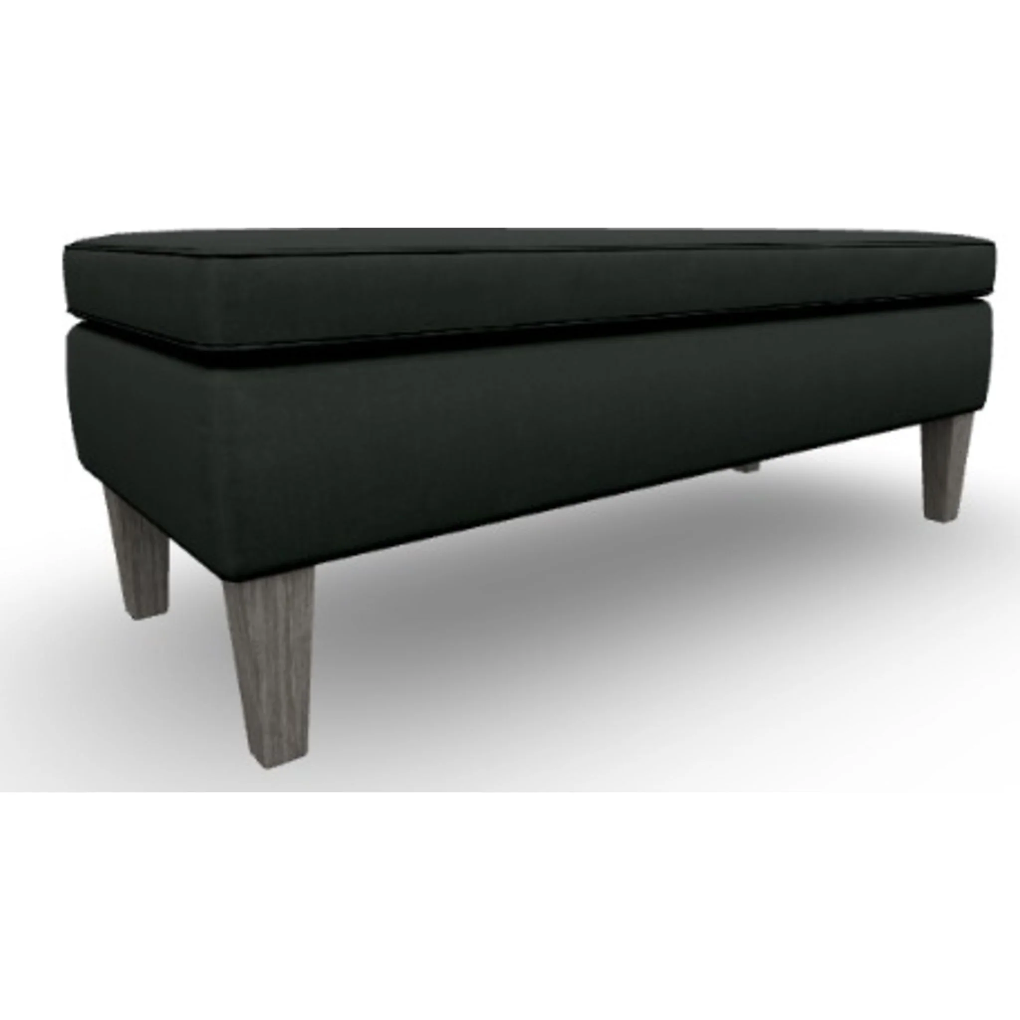 Peony Bench with Two Pillows - Smoke