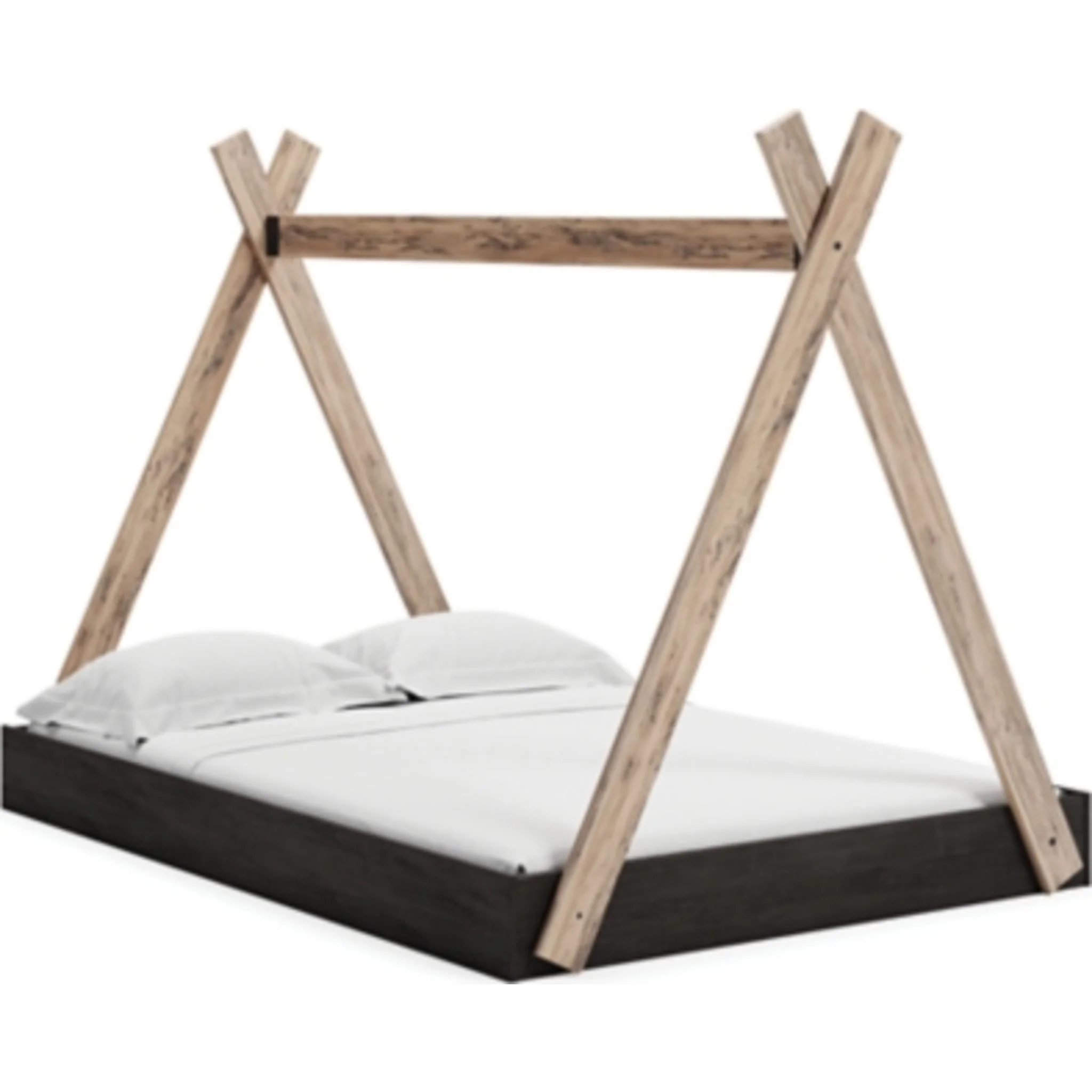 Piperton Full Bed - Two-tone Brown/Black