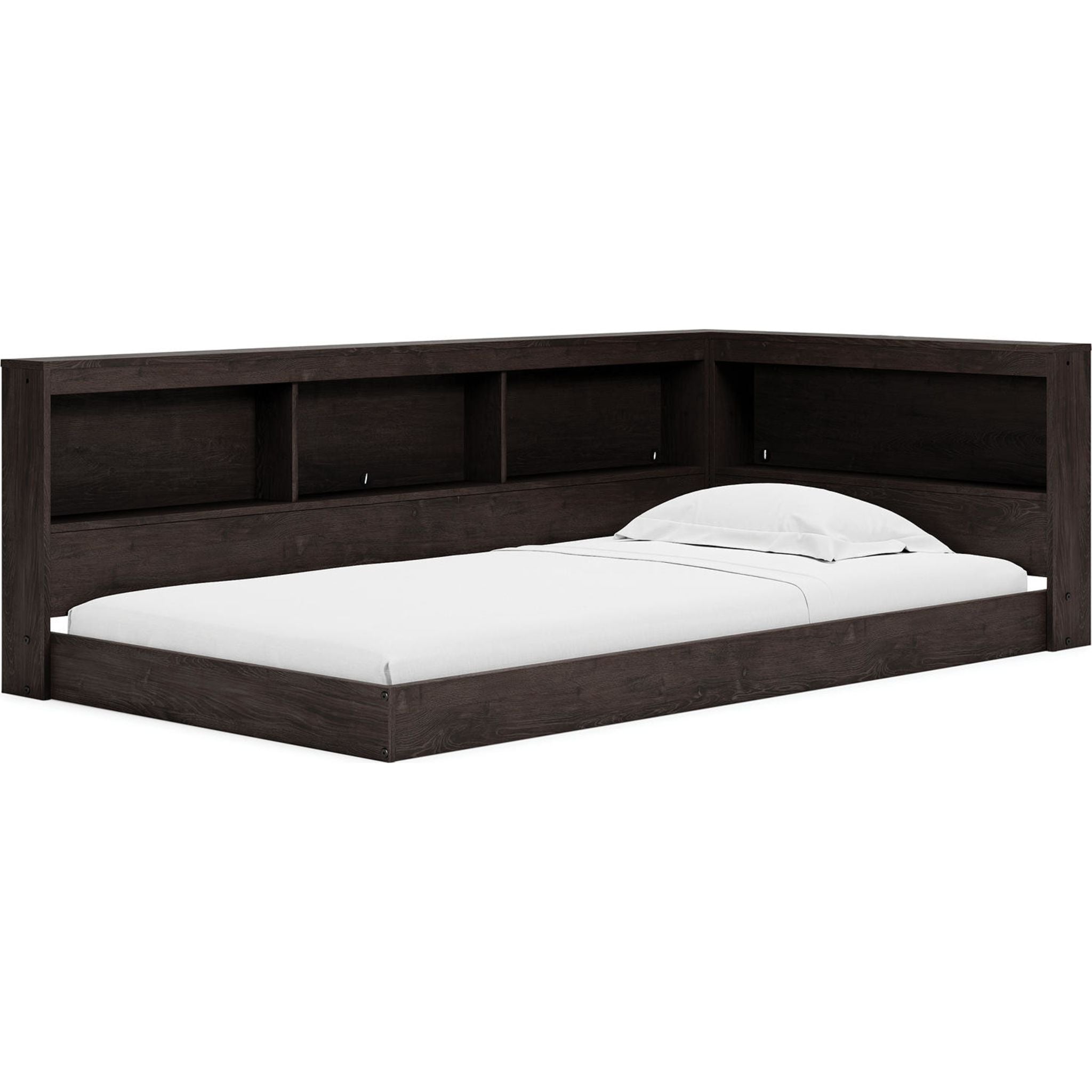 Piperton Twin Bookcase Storage Bed - Brown