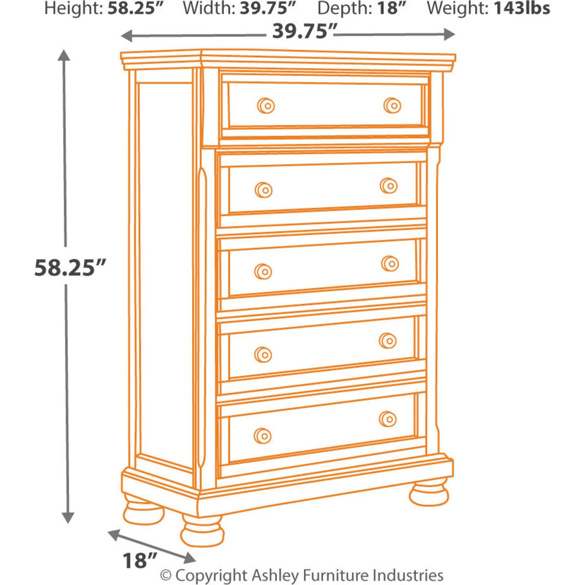 Porter Chest - Rustic Brown - Image 14