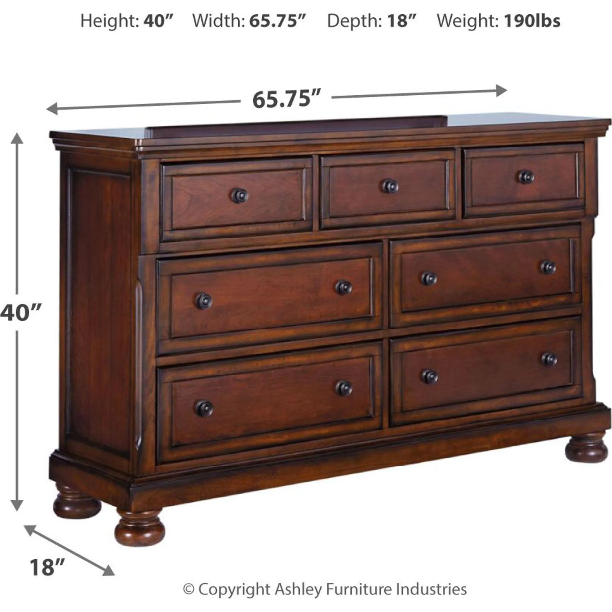 Porter Dresser - Rustic Brown - Image 14