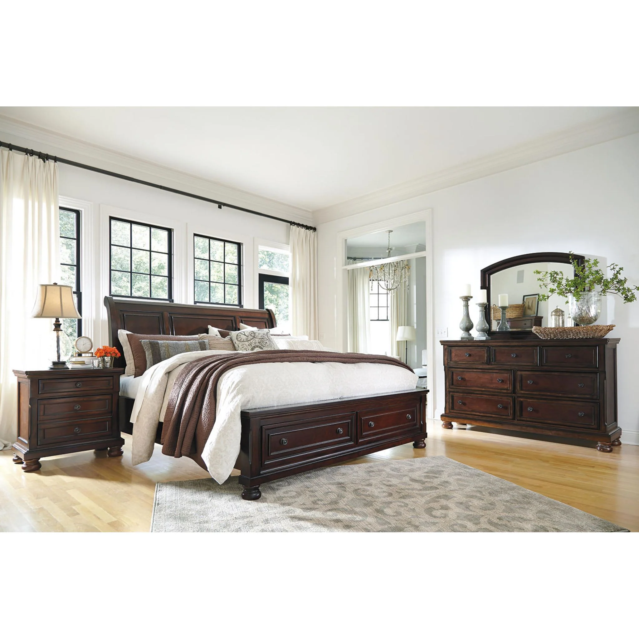Porter Nightstand - Rustic Brown - Image 10