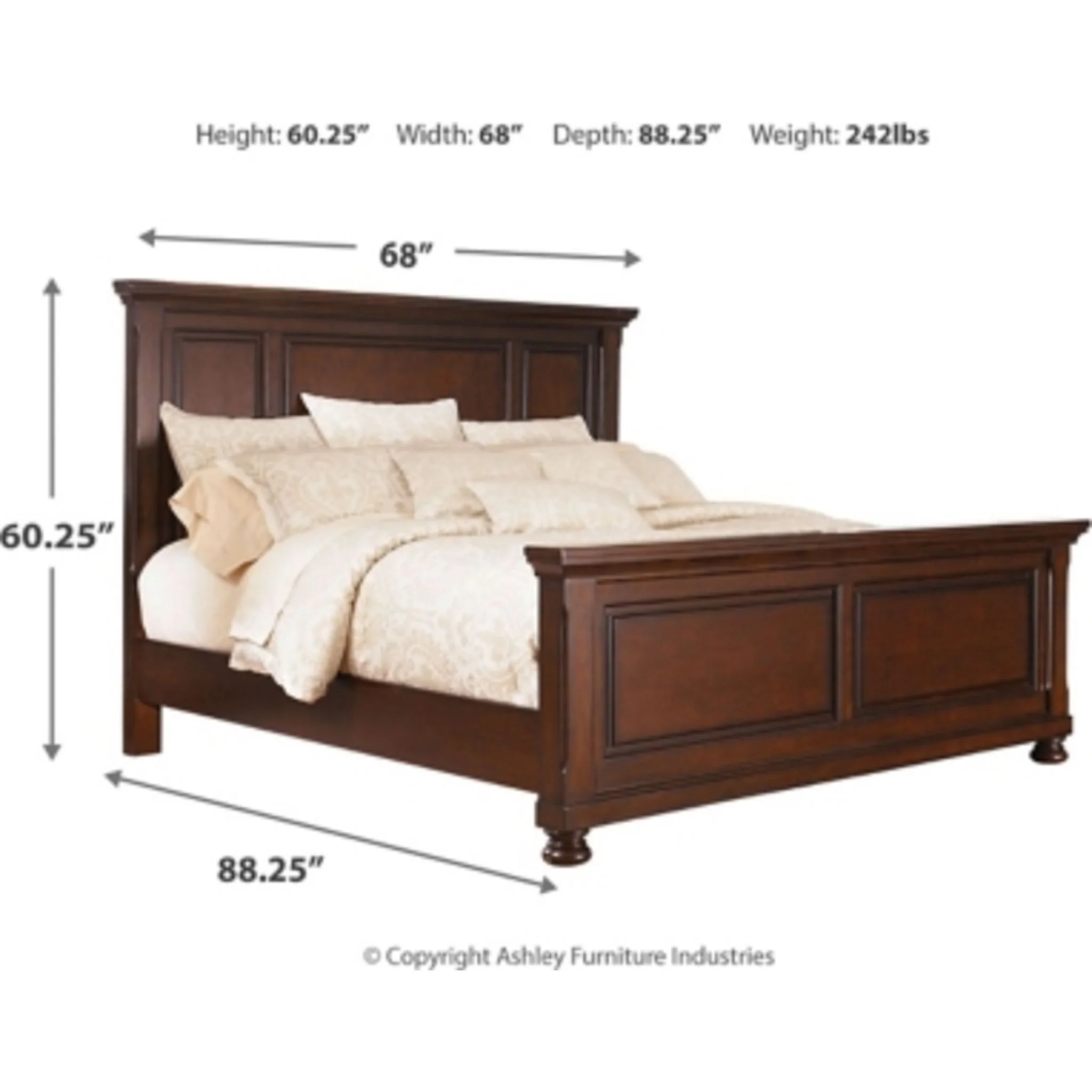 Porter Queen Panel Bed - Rustic Brown - Image 7