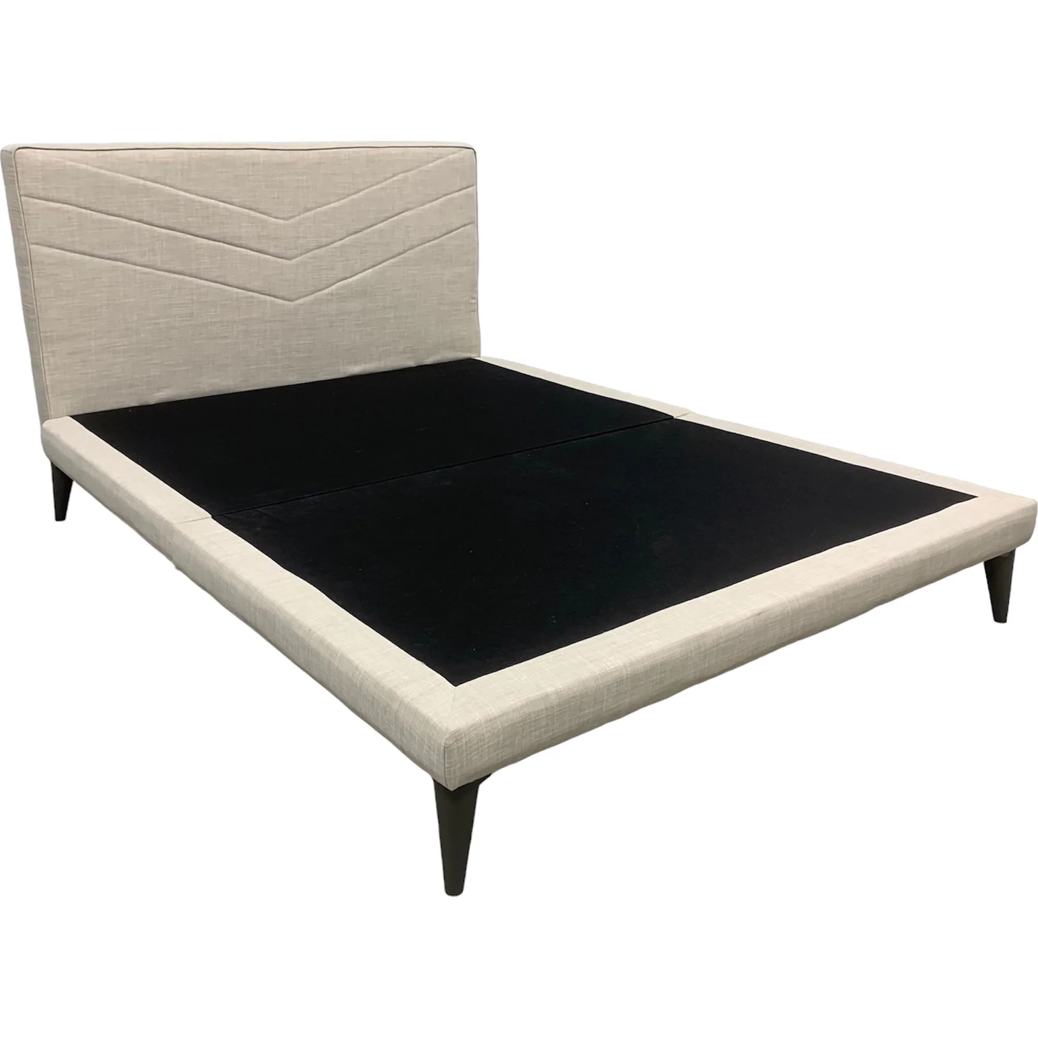 Prague Platform Bed - Linen Sand
