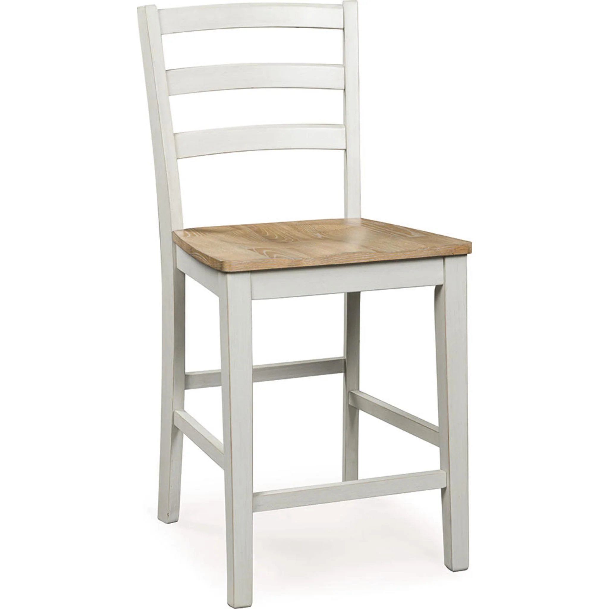 Purlaney Counter Height Stool - Antique White/Natural - (PCD627-124)