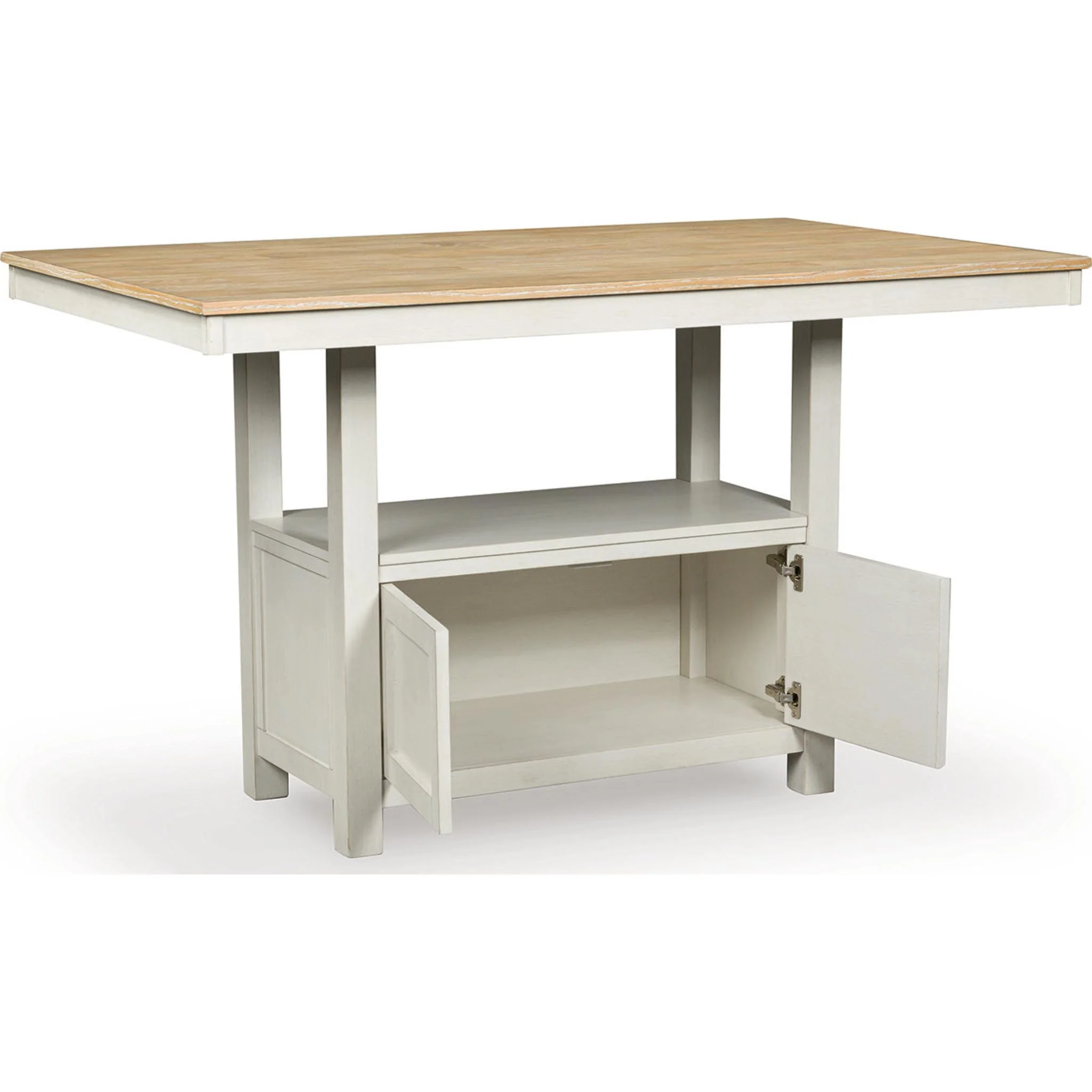 Purlaney Counter Height Table - Antique White/Natural - (PCD627-13) - Image 3
