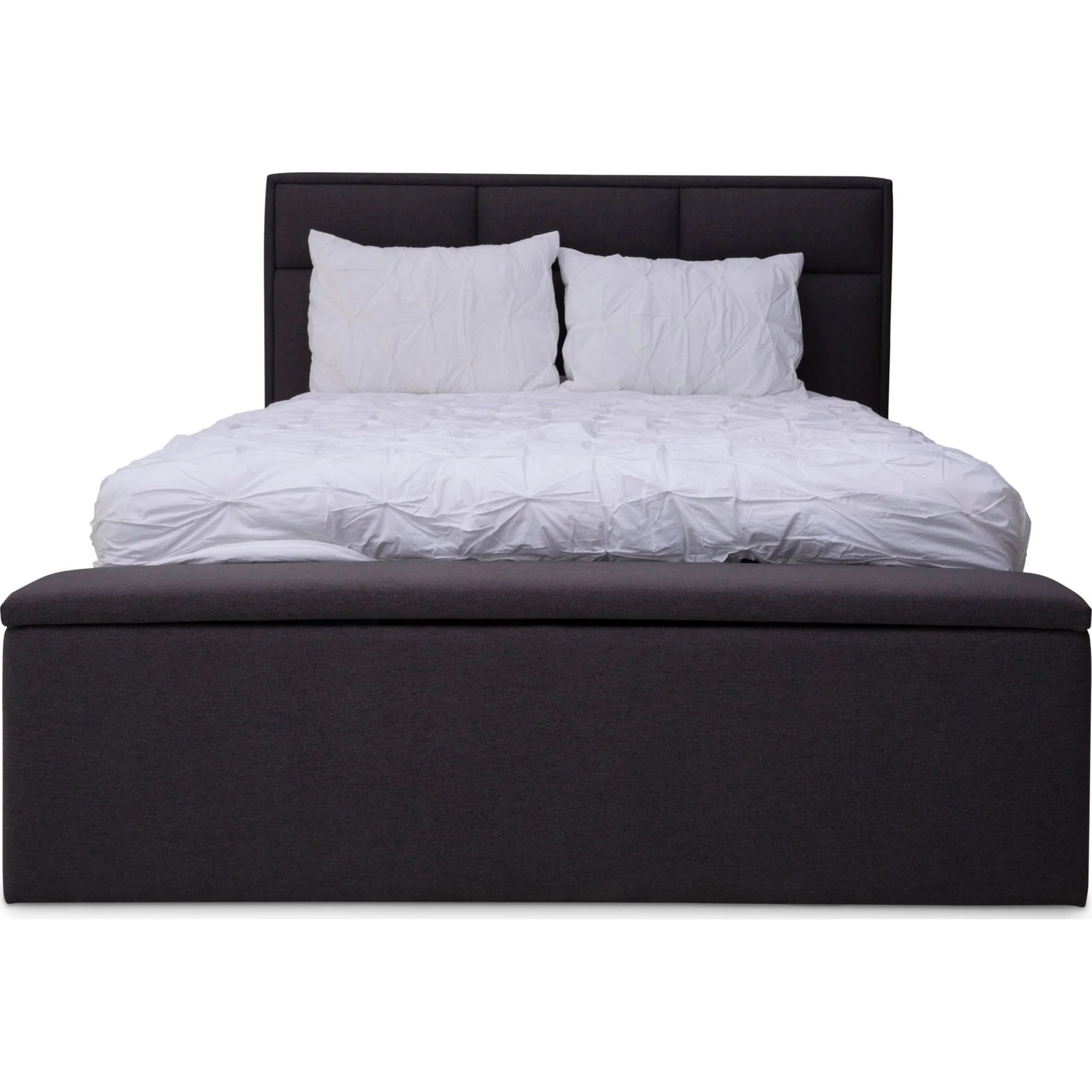 Carter Queen Storage Bed - Joshua Charcoal