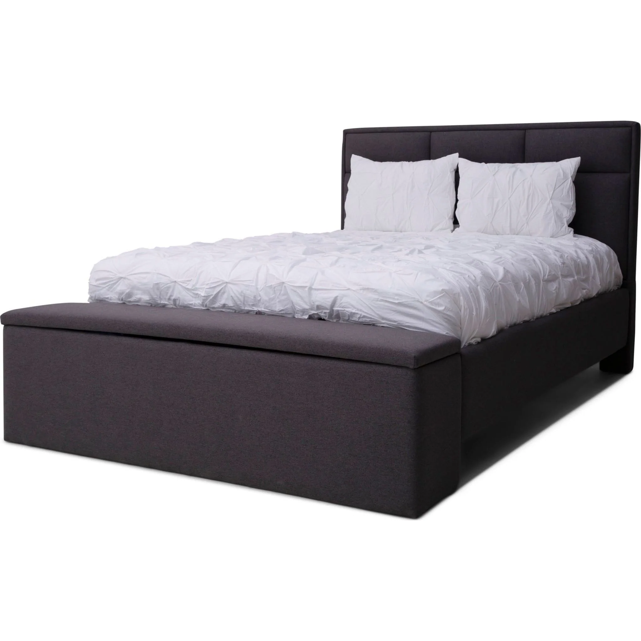 Carter Queen Storage Bed - Joshua Charcoal - Image 2