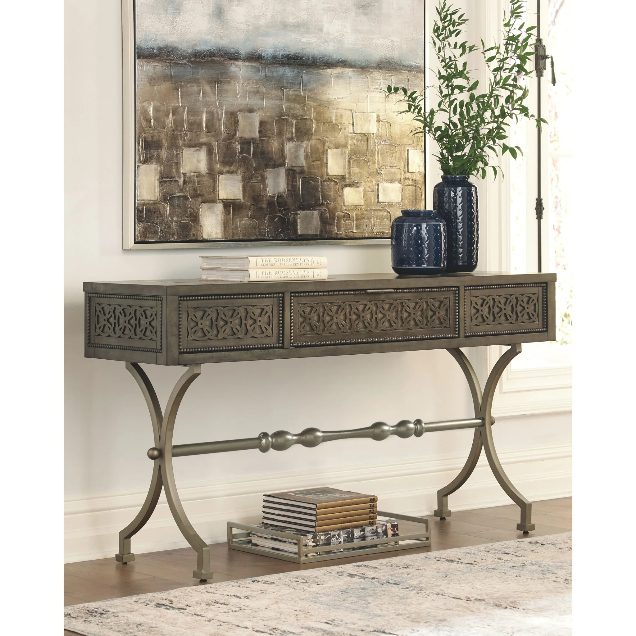 Quinnland Accent Table - Antique Black - Image 2