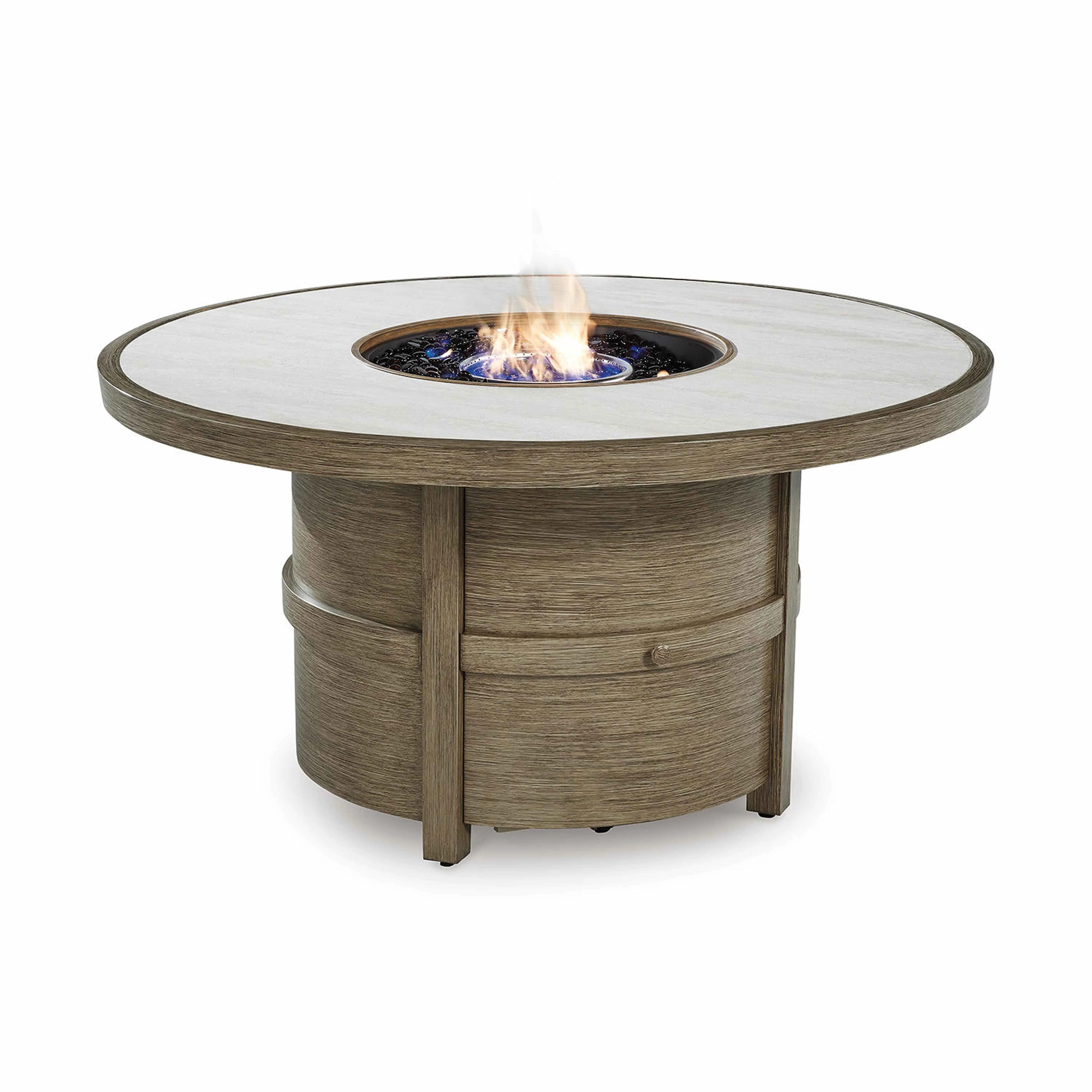 Rainier Ranch Outdoor Fire Pit Table - Beige