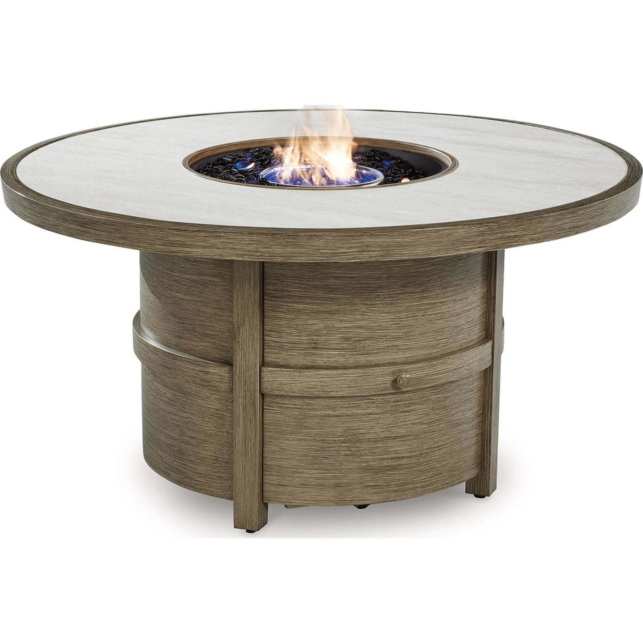 Rainier Ranch Outdoor Fire Pit Table - Beige - Image 3