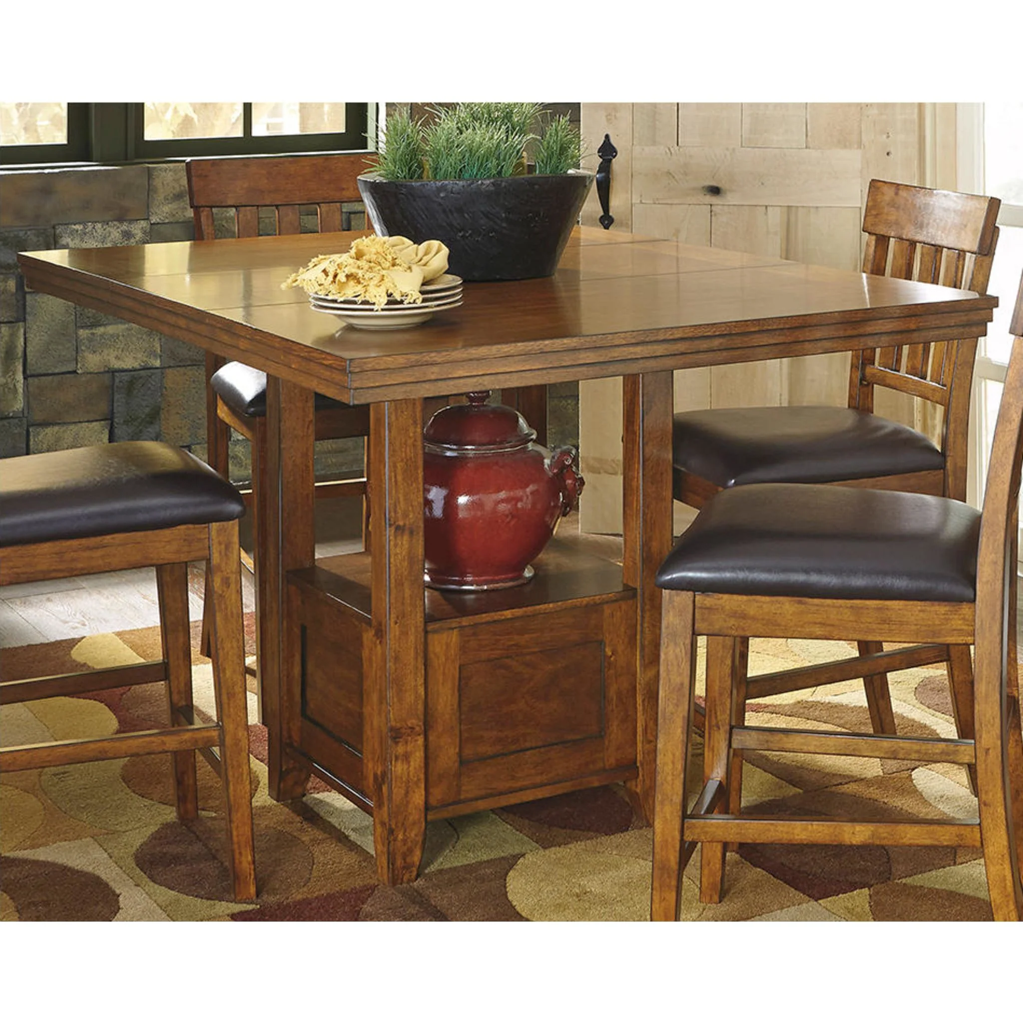 Ralene Counter Height Extension Table - Medium Brown - (D594-42) - Image 21