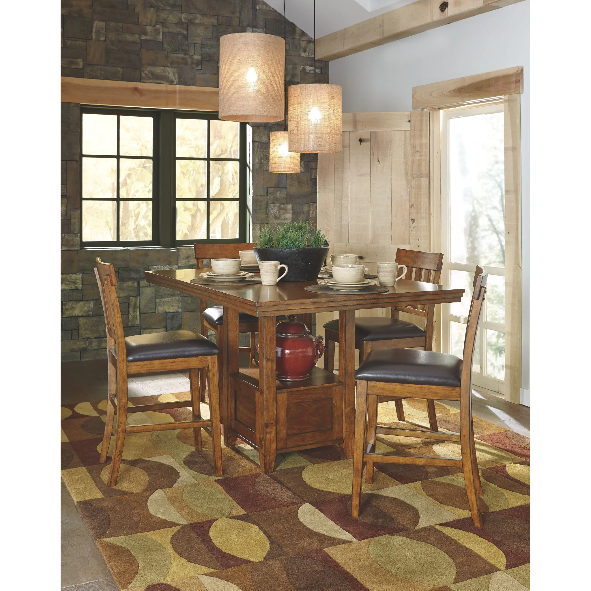 Ralene Counter Height Extension Table - Medium Brown - (D594-42) - Image 3
