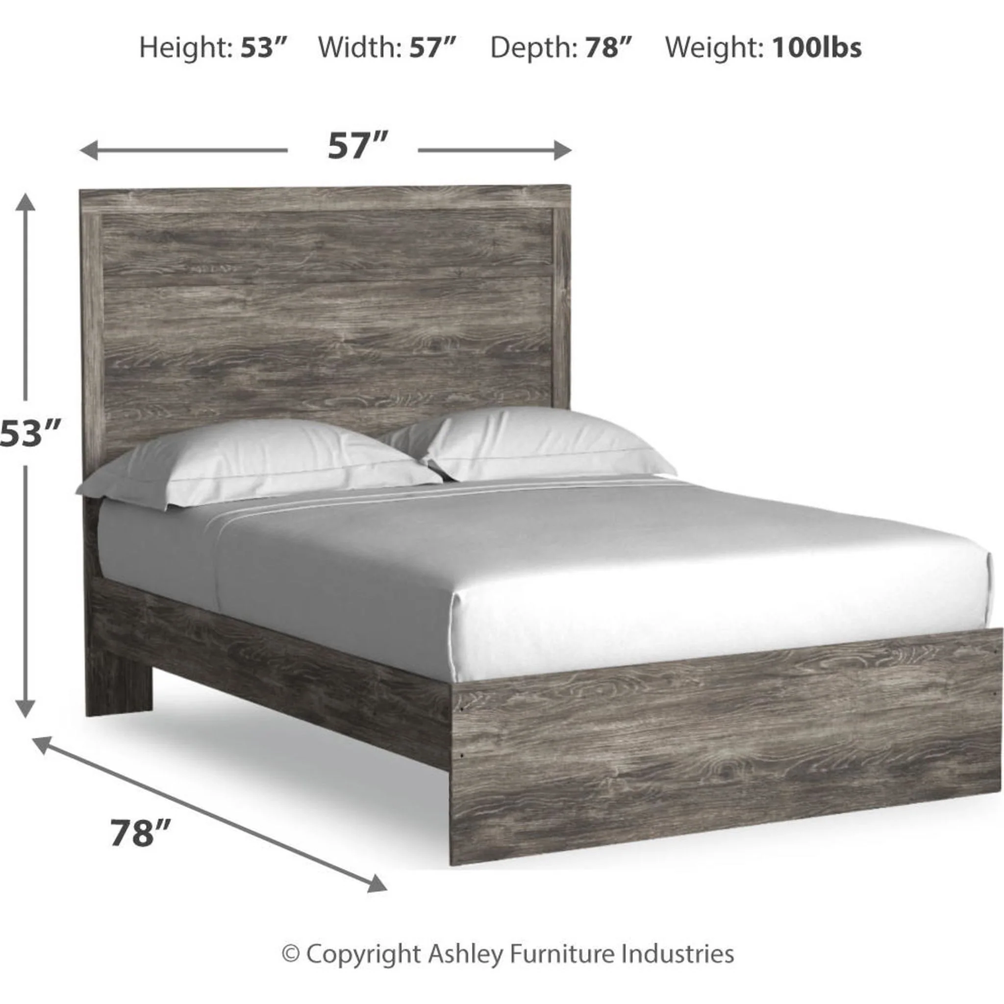 Ralinksi 6 Piece Panel Bedroom - Gray - Image 12