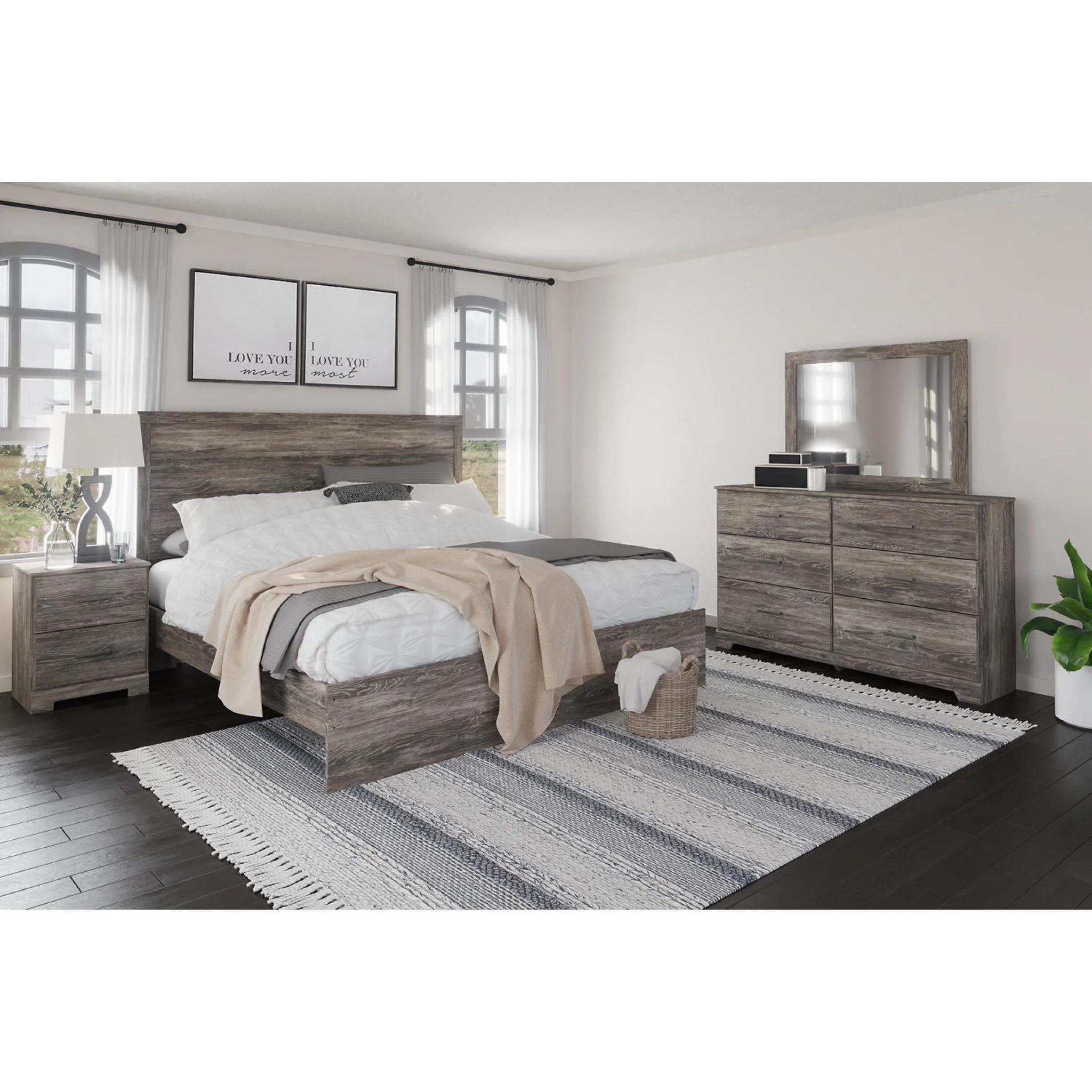 Ralinksi Panel Bed - Gray - Image 22