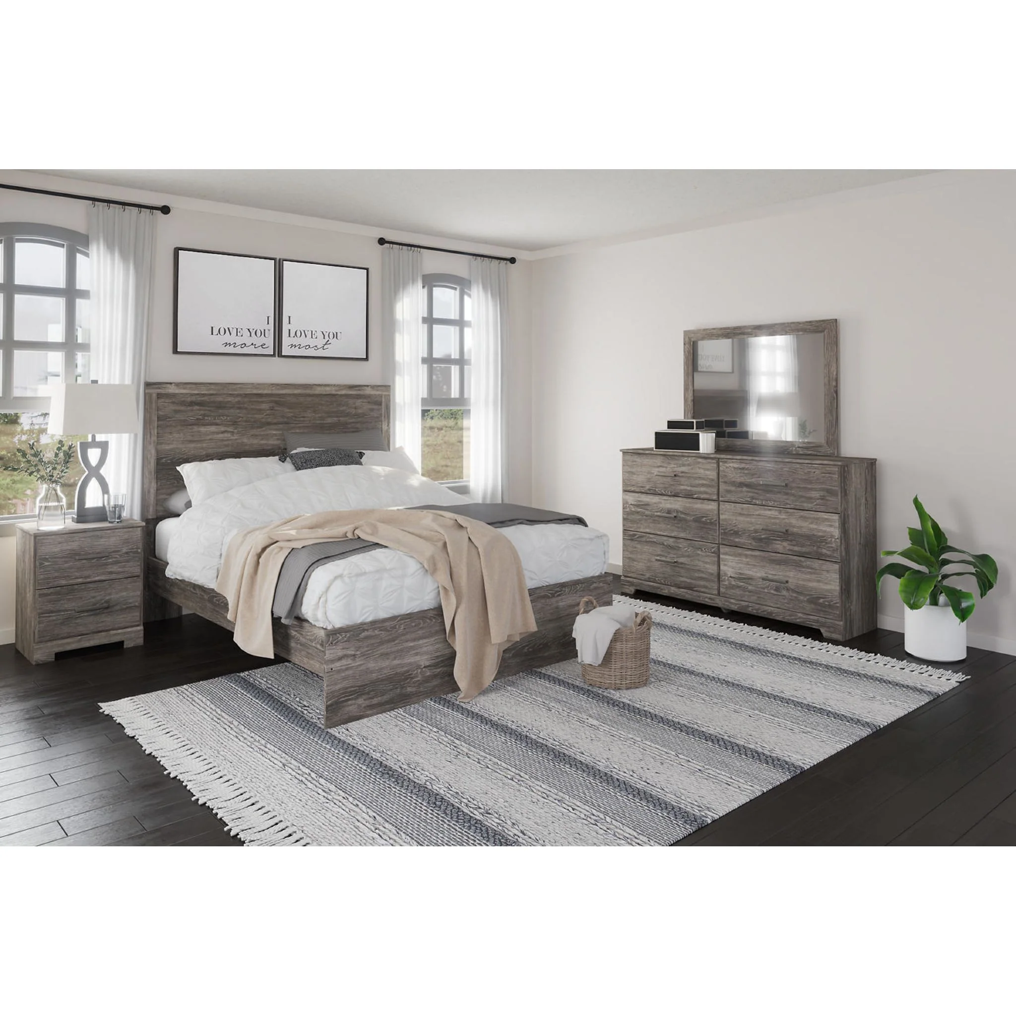 Ralinksi Panel Bed - Gray - Image 8