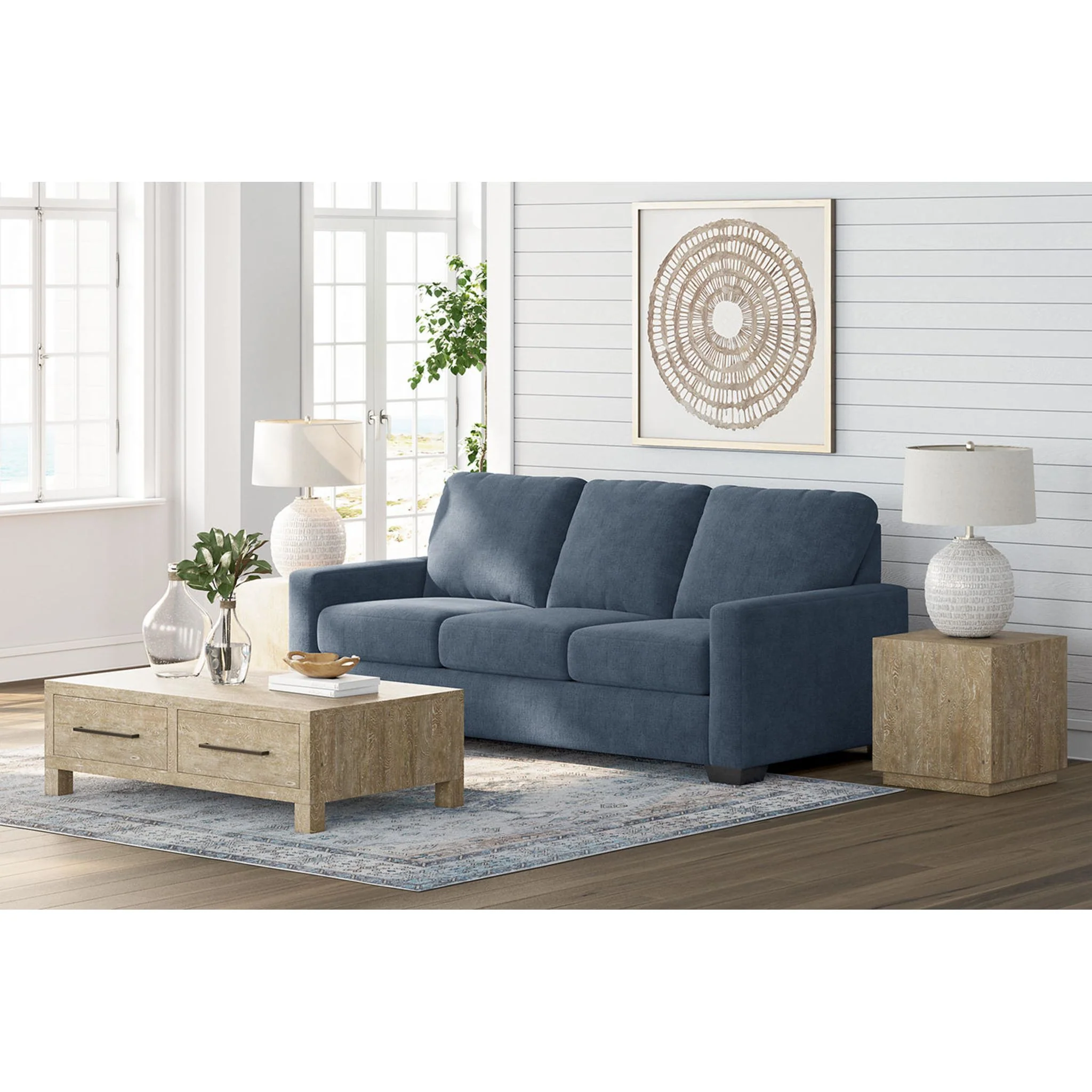 Rannis Queen Sofa Sleeper - Navy - Image 9