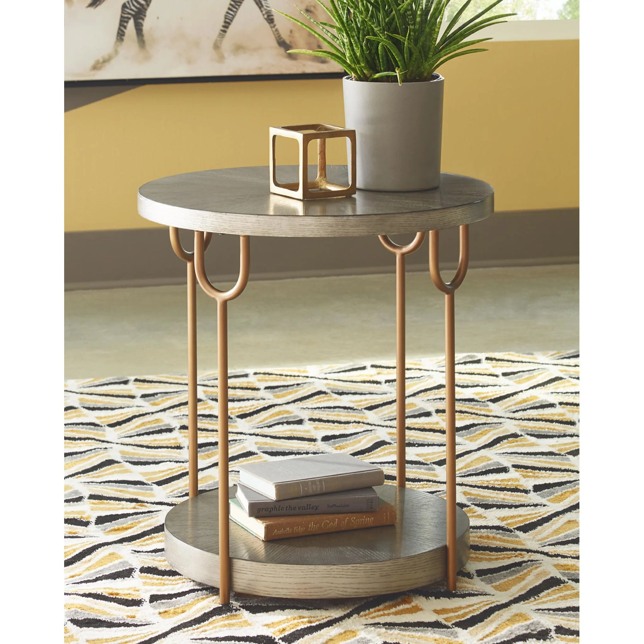 Ranoka End Table - Platinum - Image 10