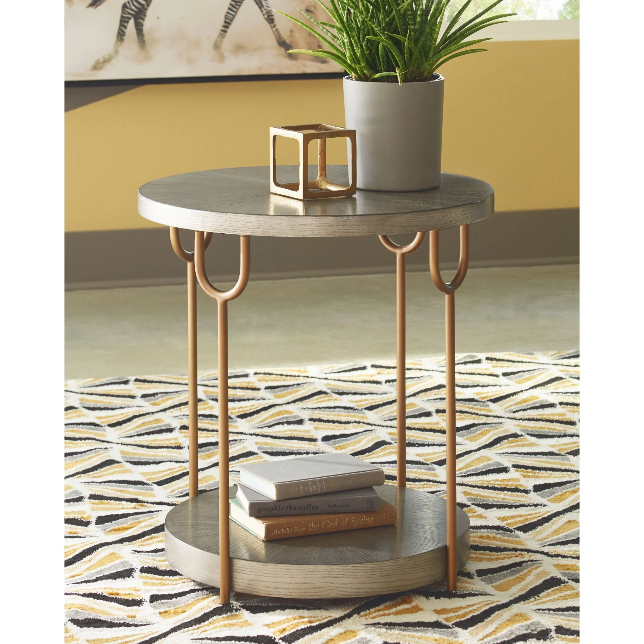 Ranoka End Table - Platinum - Image 2