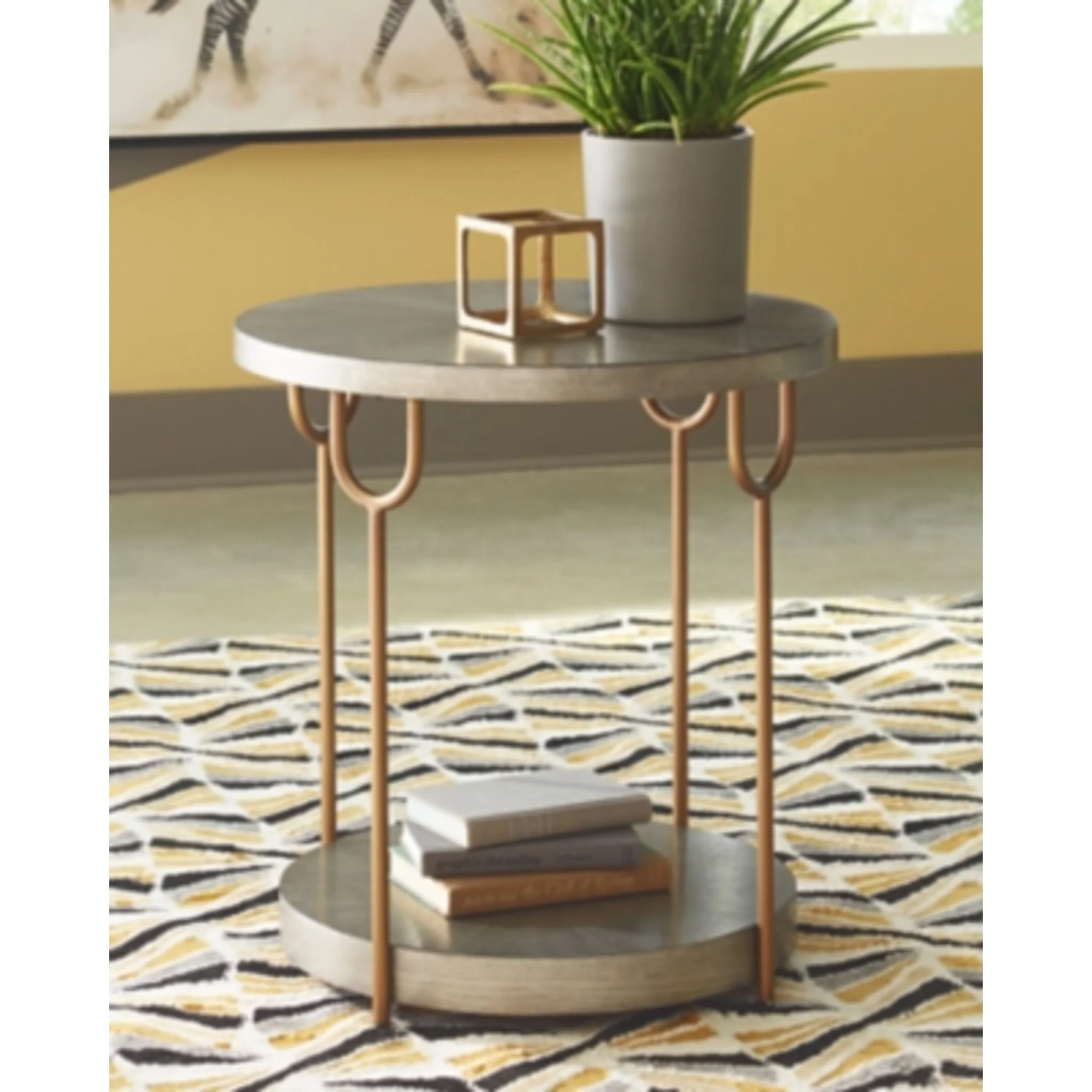 Ranoka End Table - Platinum - Image 7