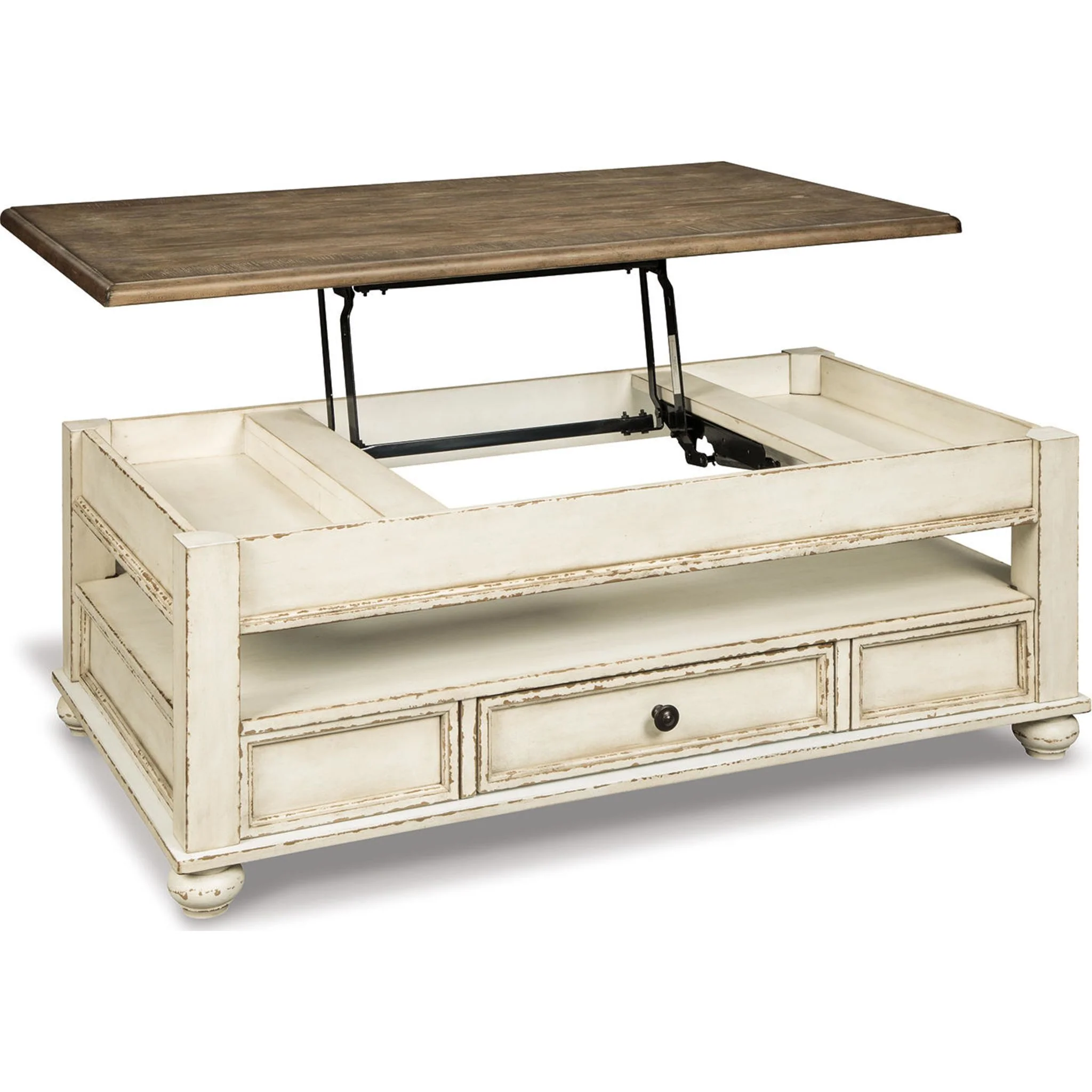 Realyn Coffee Table - White/Brown - Image 22