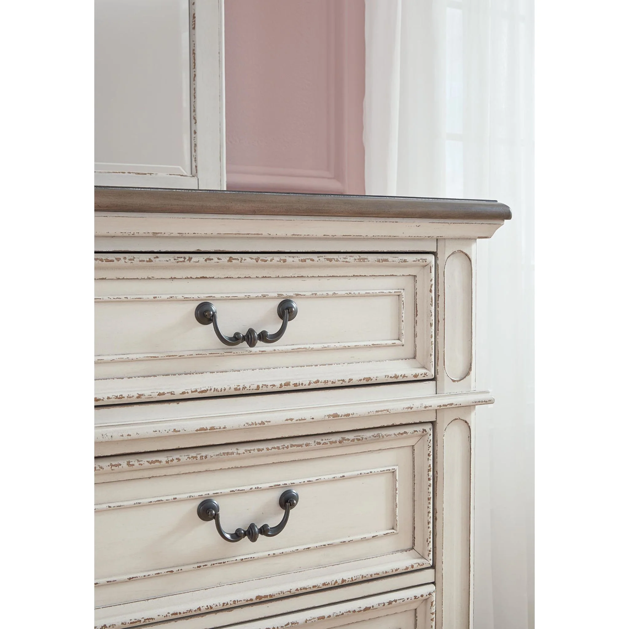 Realyn Dresser and Mirror - Chipped White - Image 27