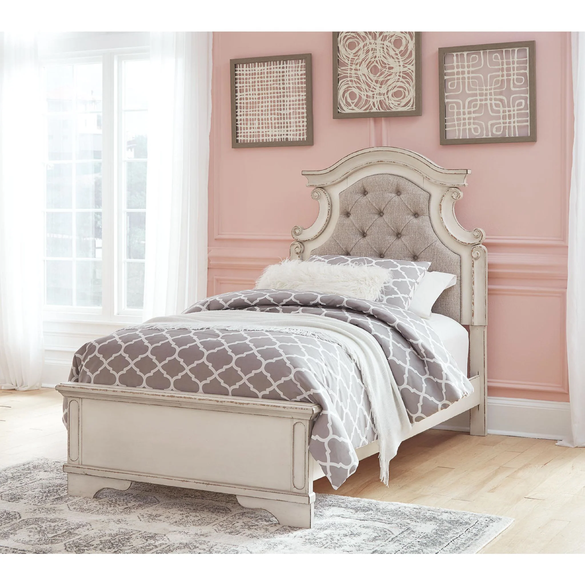 Realyn Full Panel Bed - Chipped White - Image 20