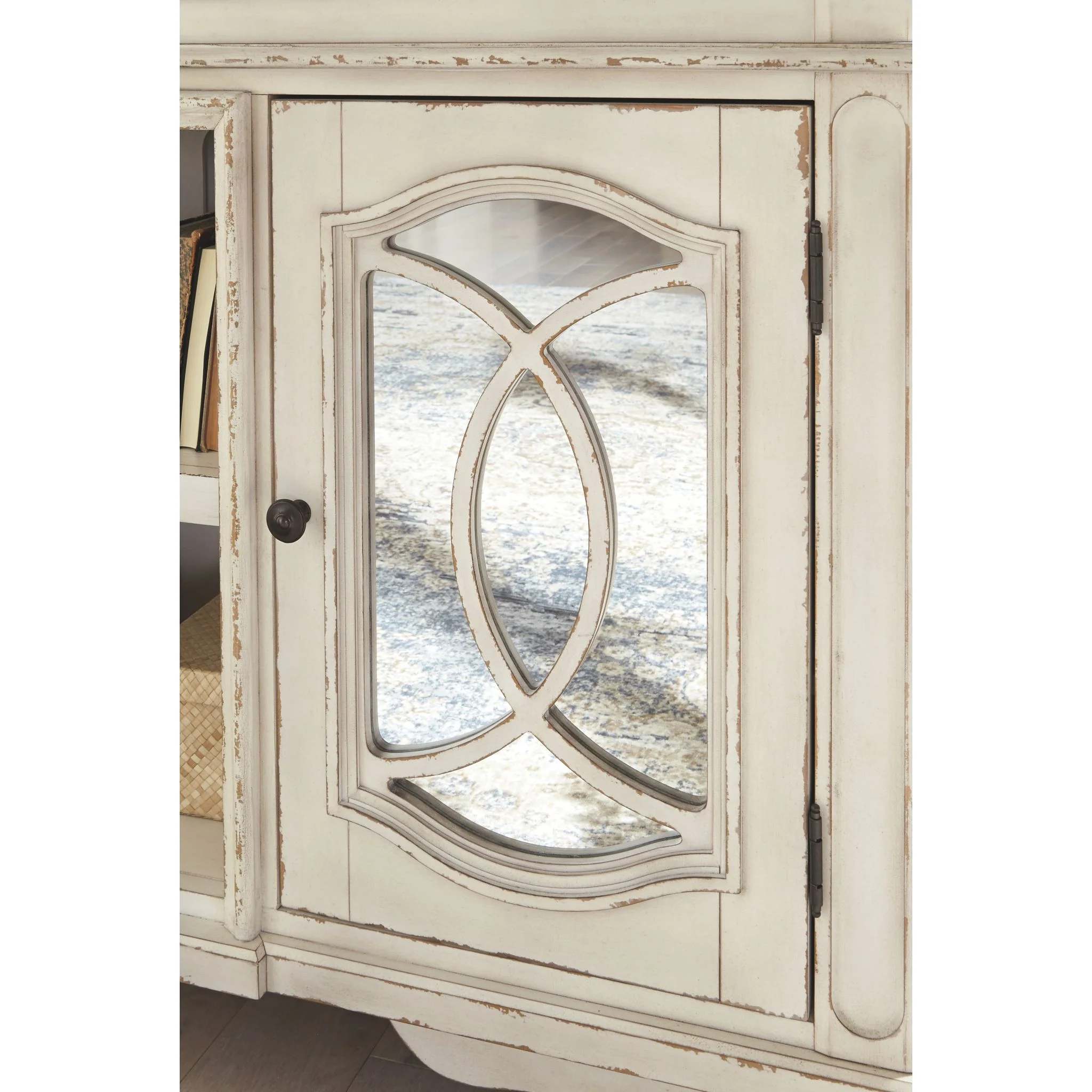 Realyn TV Stand - Chipped White - Image 5