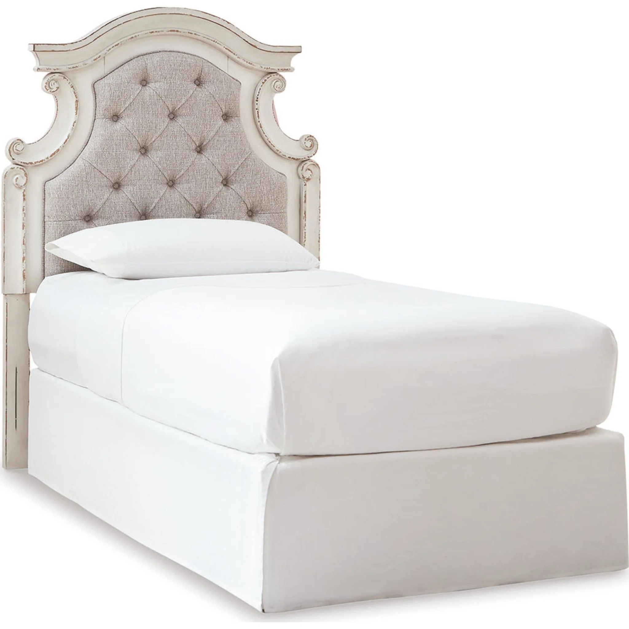 Realyn Twin Panel Headboard - Chipped White