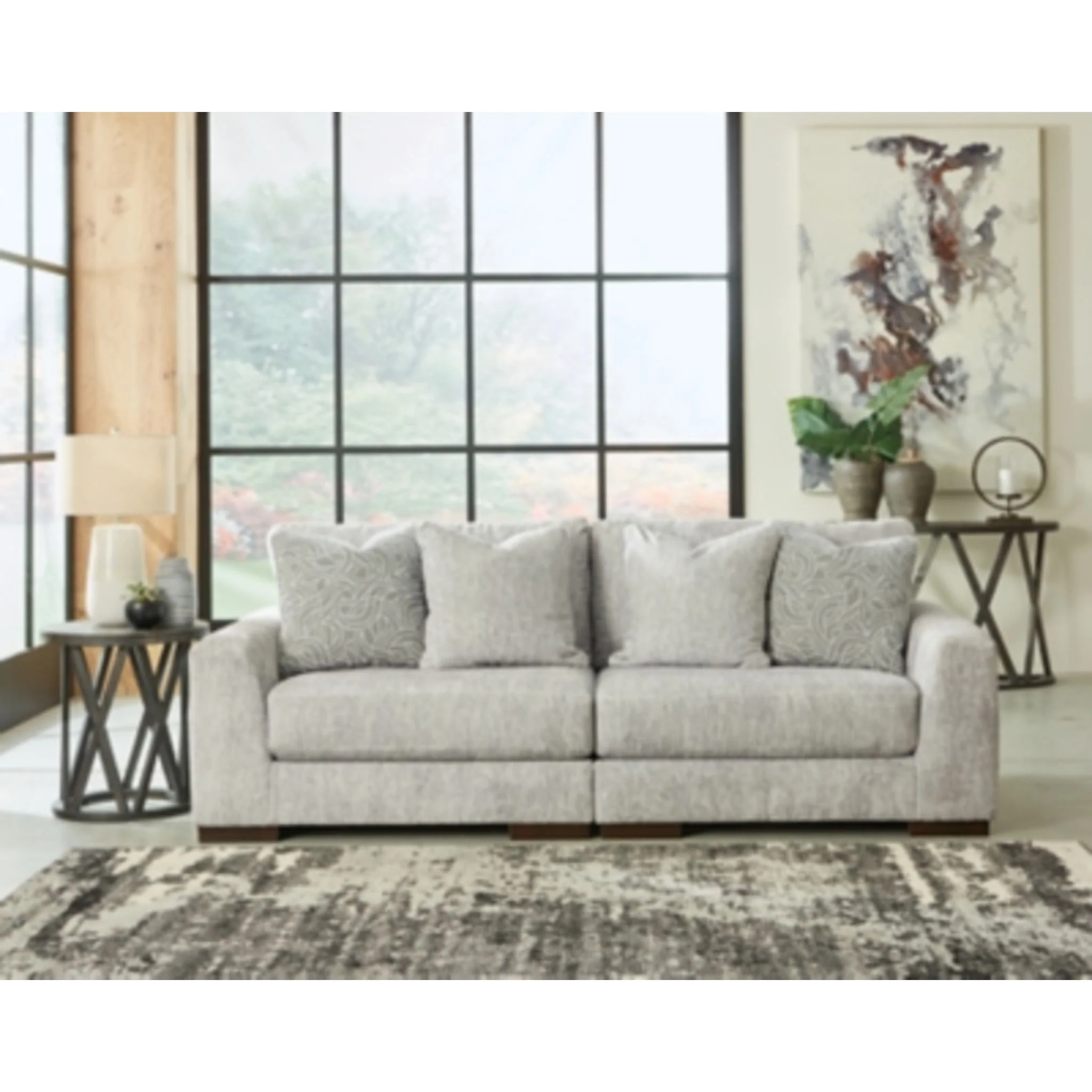 Regent Park 2 Piece Sectional - Pewter - Image 2