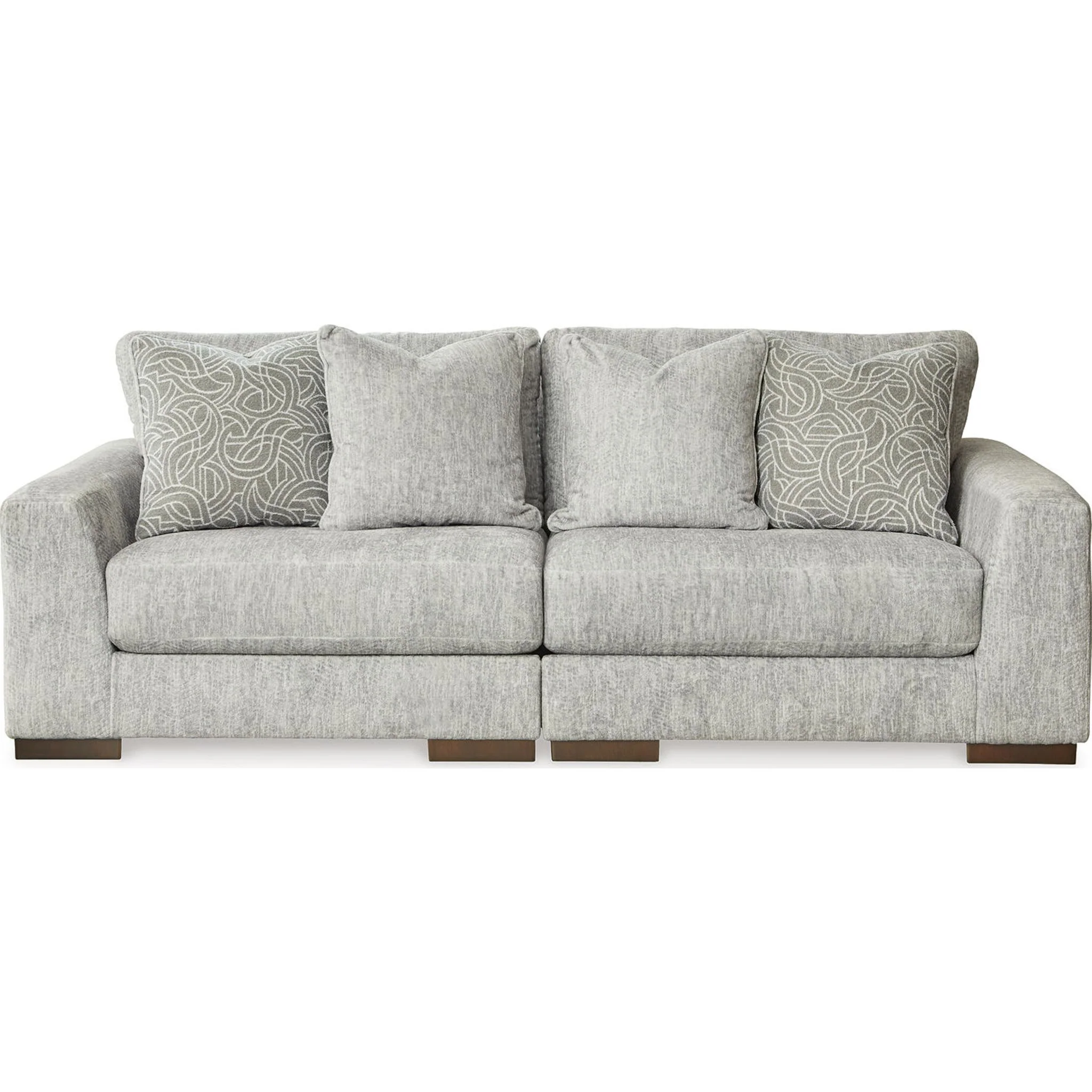 Regent Park 2 Piece Sectional - Pewter - Image 4