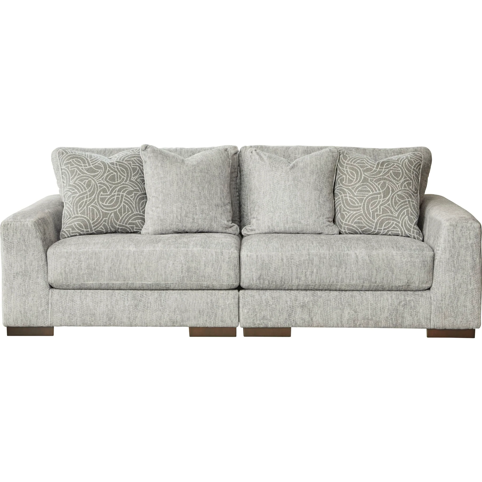 Regent Park 3 Piece Sectional - Pewter - Image 4