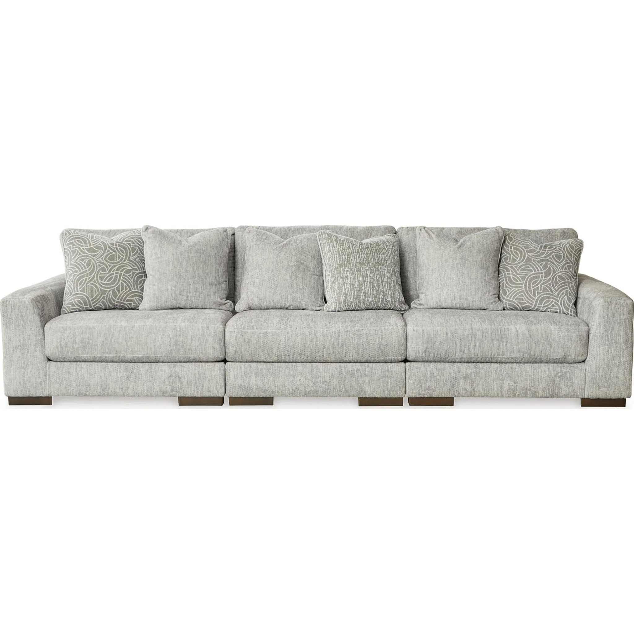 Regent Park 3 Piece Sectional - Pewter - Image 7