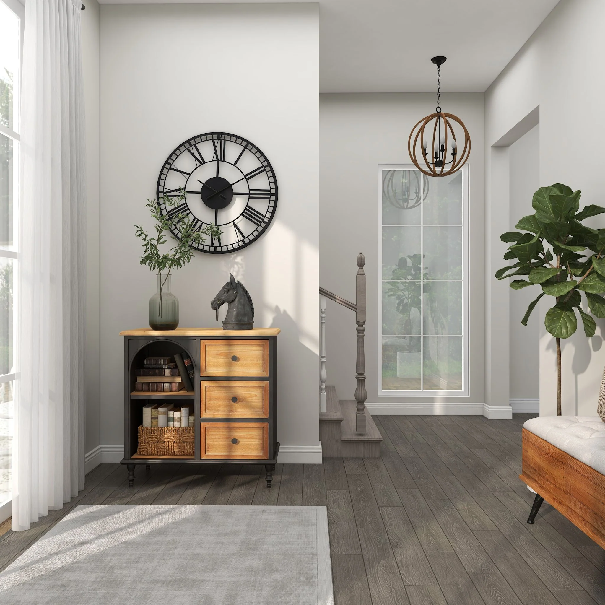 Renato Accent Cabinet - Brown - Image 2