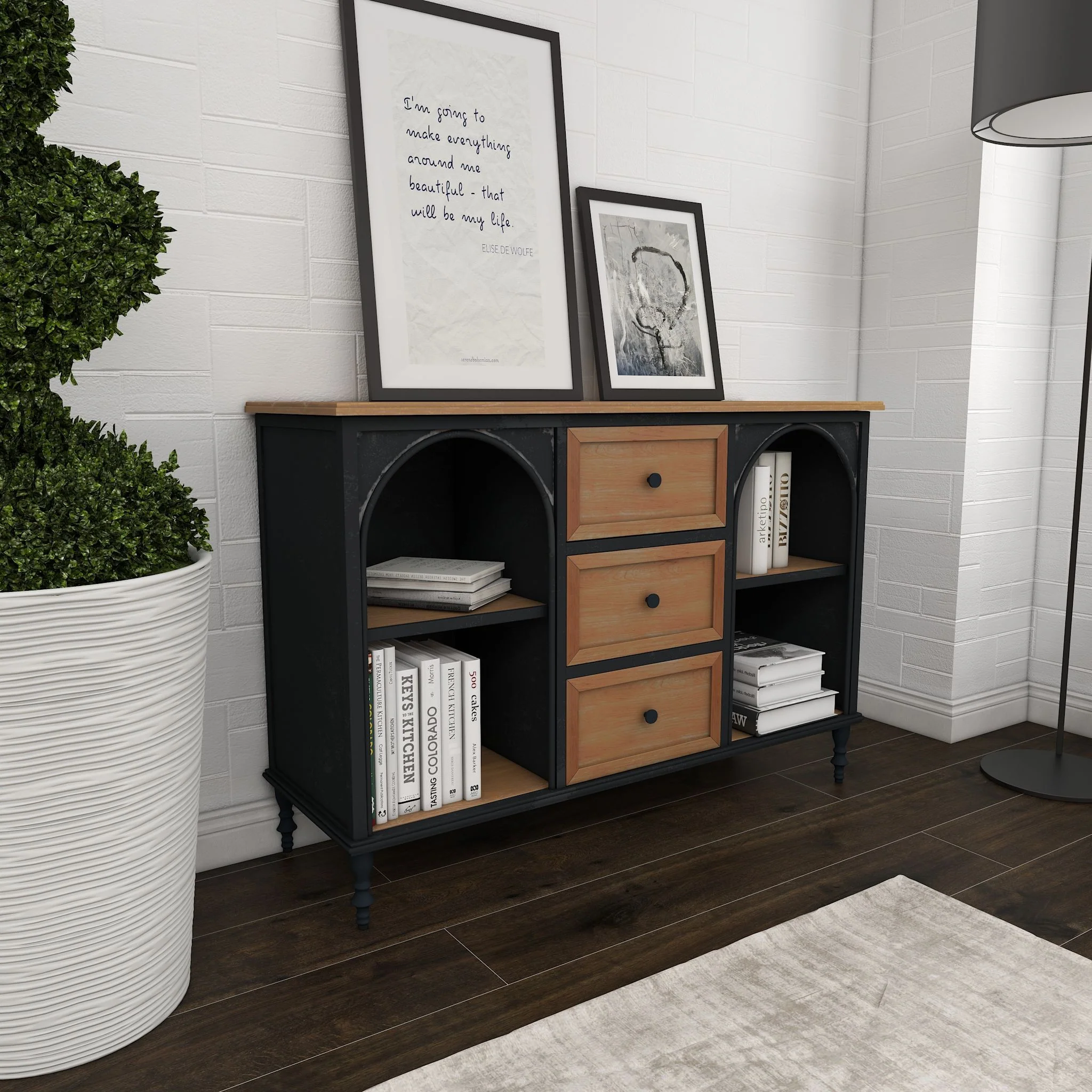 Renato Accent Cabinet - Brown - Image 11