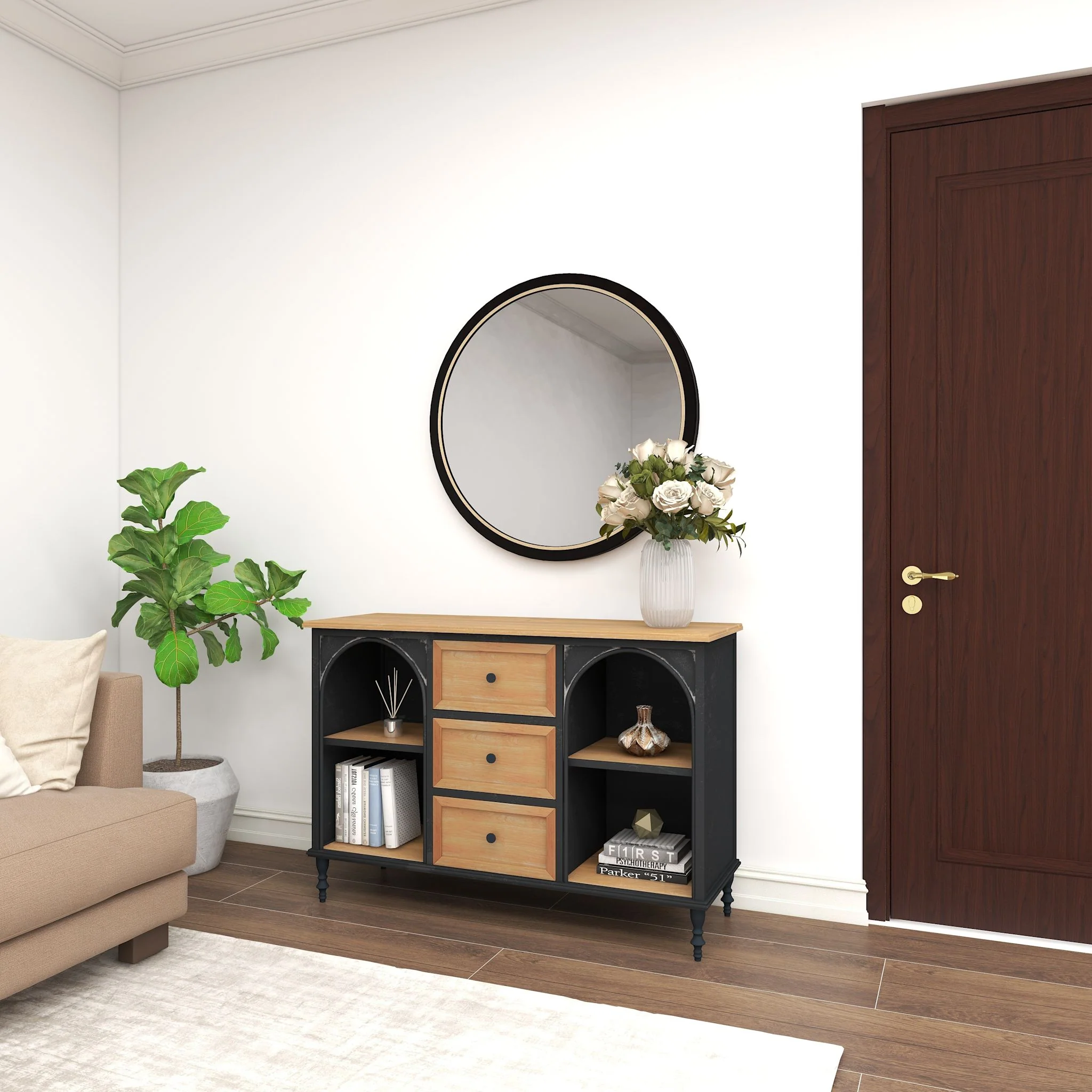 Renato Accent Cabinet - Brown - Image 15